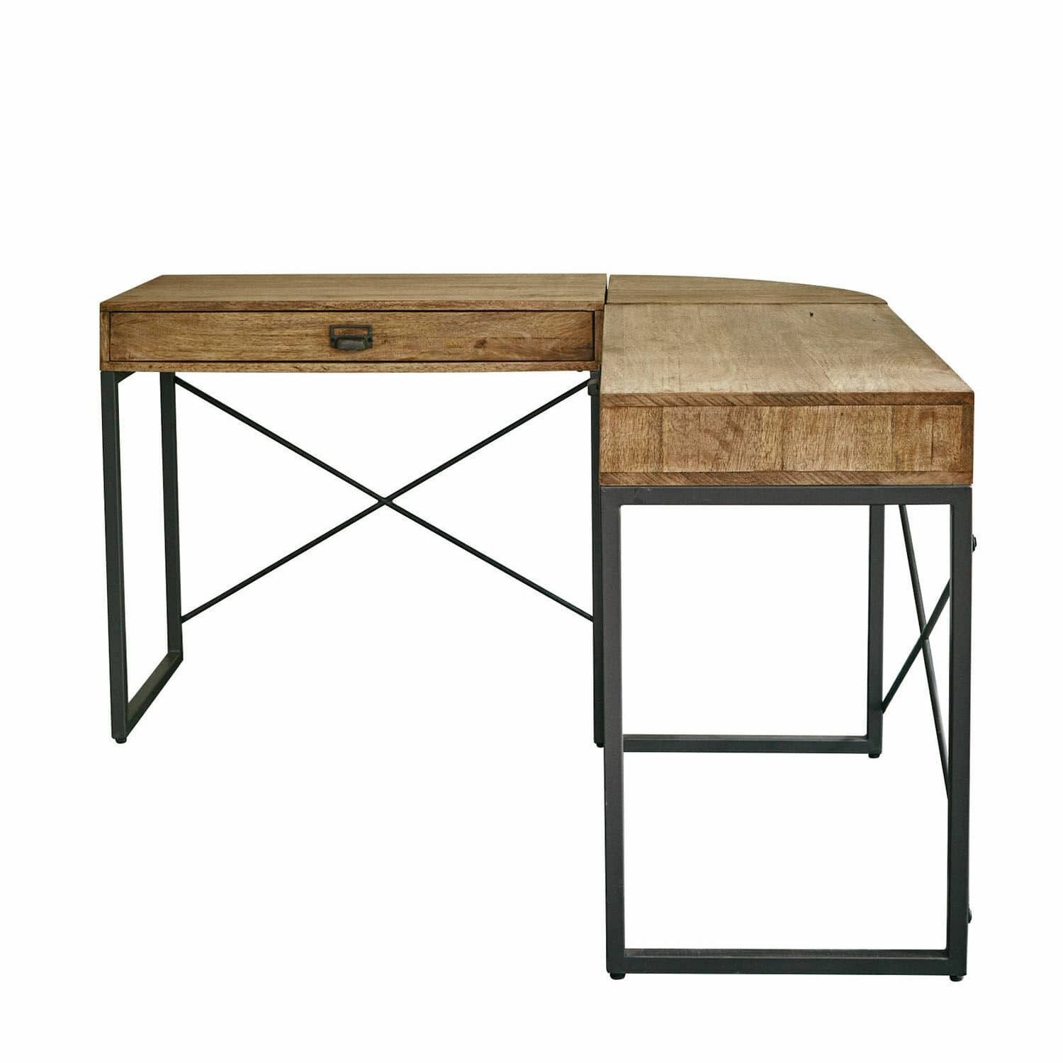Mirabeau Schreibtisch Schreibtisch Lemuel antikbraun/schwarz