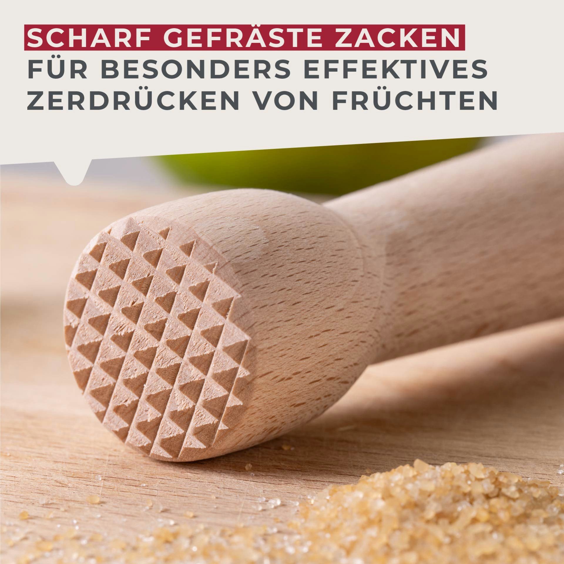 FACKELMANN Stößel Barstößel – Cocktail, Limettenquetscher, Zitronenpresse