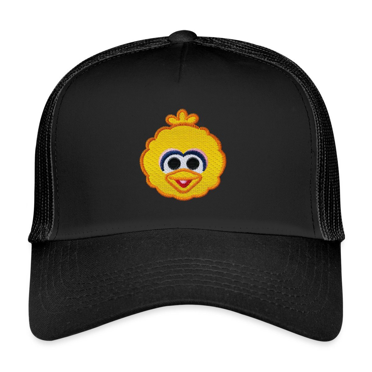 Spreadshirt Trucker Cap Sesamstraße Bibo Als Stickmotiv Trucker Cap (1-St)