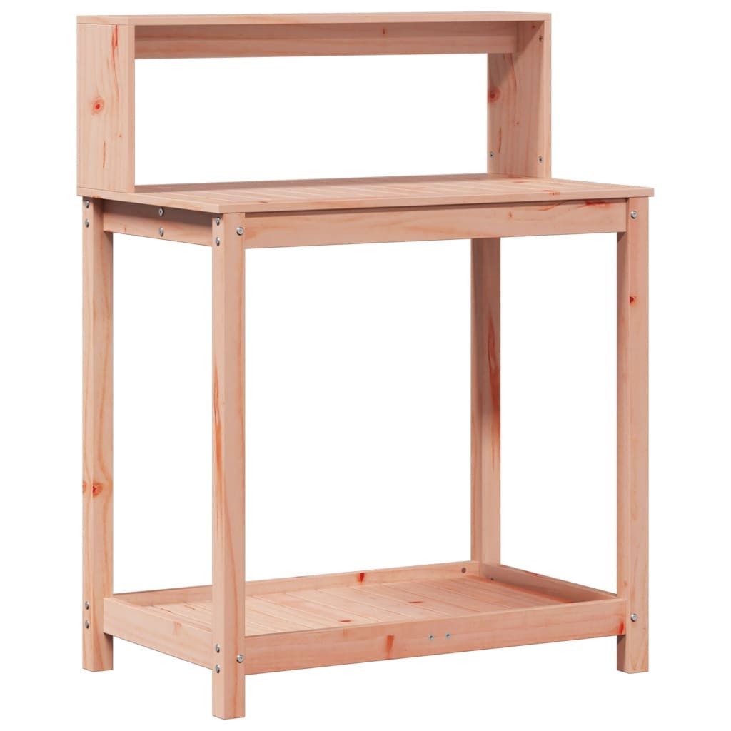 vidaXL Blumenständer Pflanztisch mit Ablagen 82,5x50x109,5 cm Massivholz Douglasie (1 St)