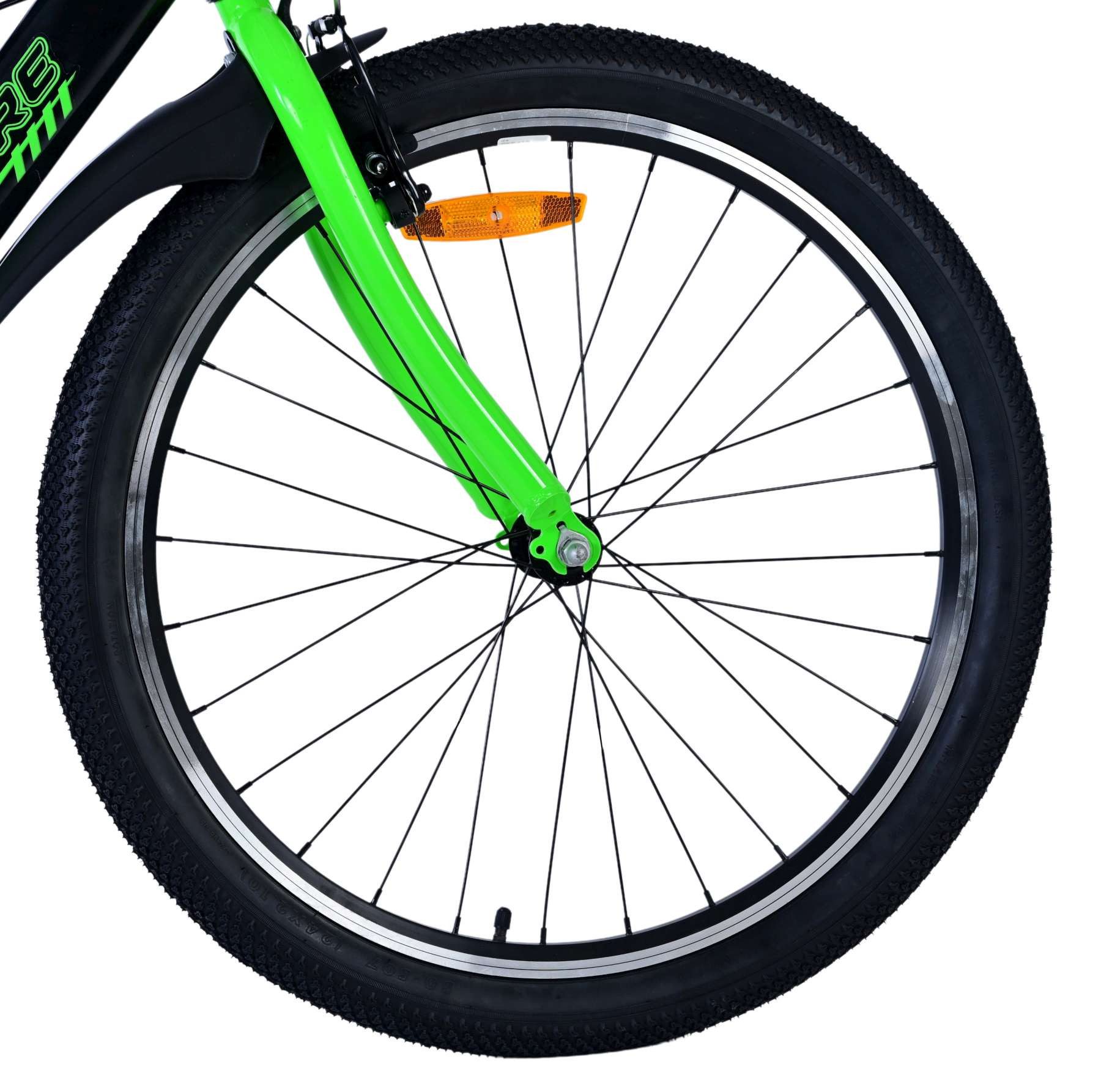 Volare Kinderfahrrad Volare Sportivo Kinderfahrrad für Jungen - 24 Zoll in Schwarz und Grün