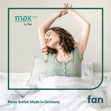 Komfortschaummatratze mx foam by fan, 5 Zonen Matratze 90x200 cm, 140x200 & weitere Größen, f.a.n. Schlafkomfort, 18 cm hoch, Matratze flexibel bis 140 kg, ergonomisch, atmungsaktiv