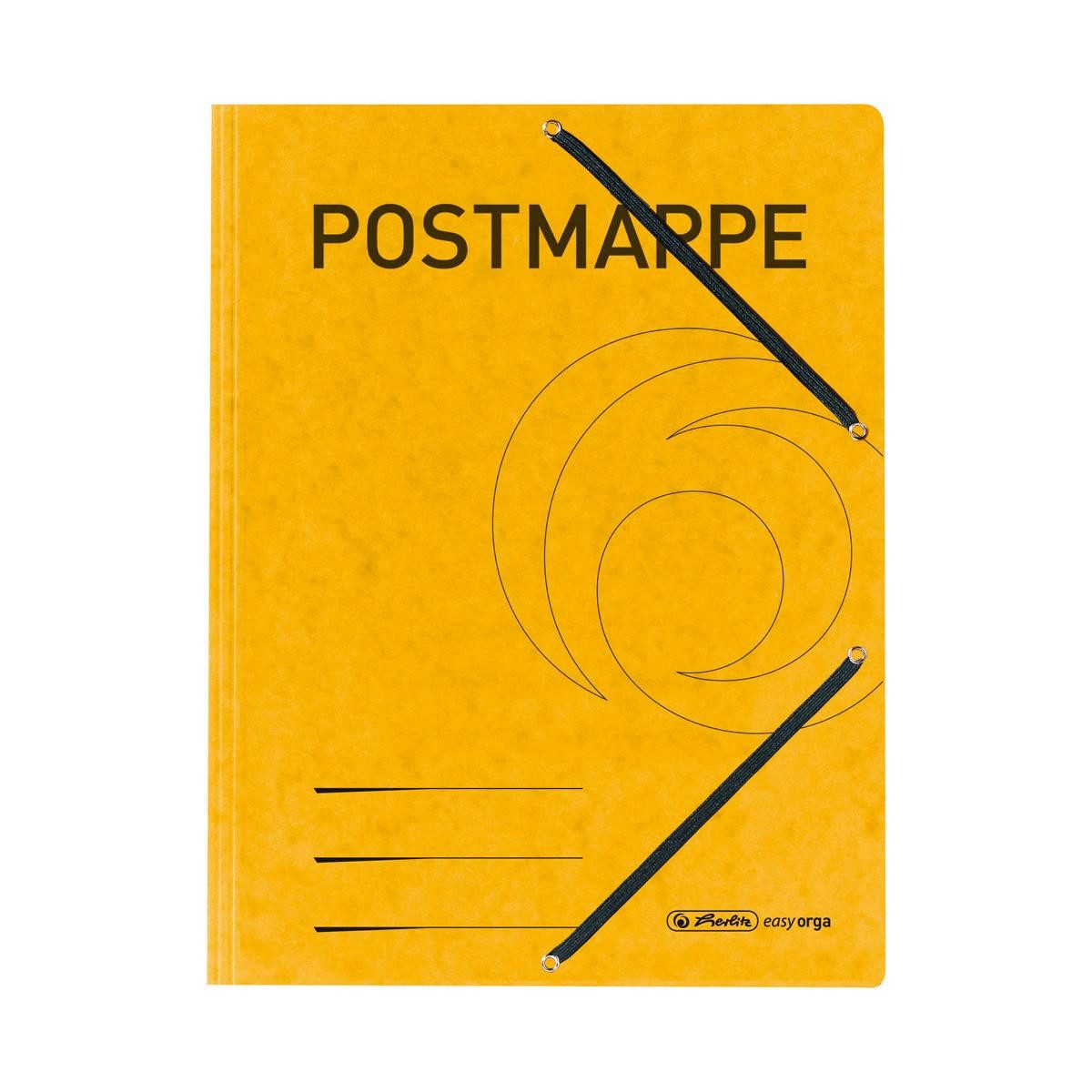 Organisationsmappe 5x Herlitz Postmappe / DIN A4 / mit 2 Gummizügen