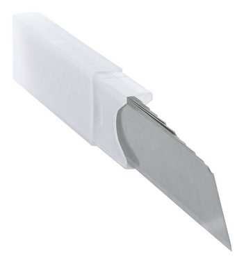 KS Tools Cuttermesser, Klinge: 2.5 cm, (10 Stück), Abbrechklingen 0,7 x 25 x 100 mm, Spender à