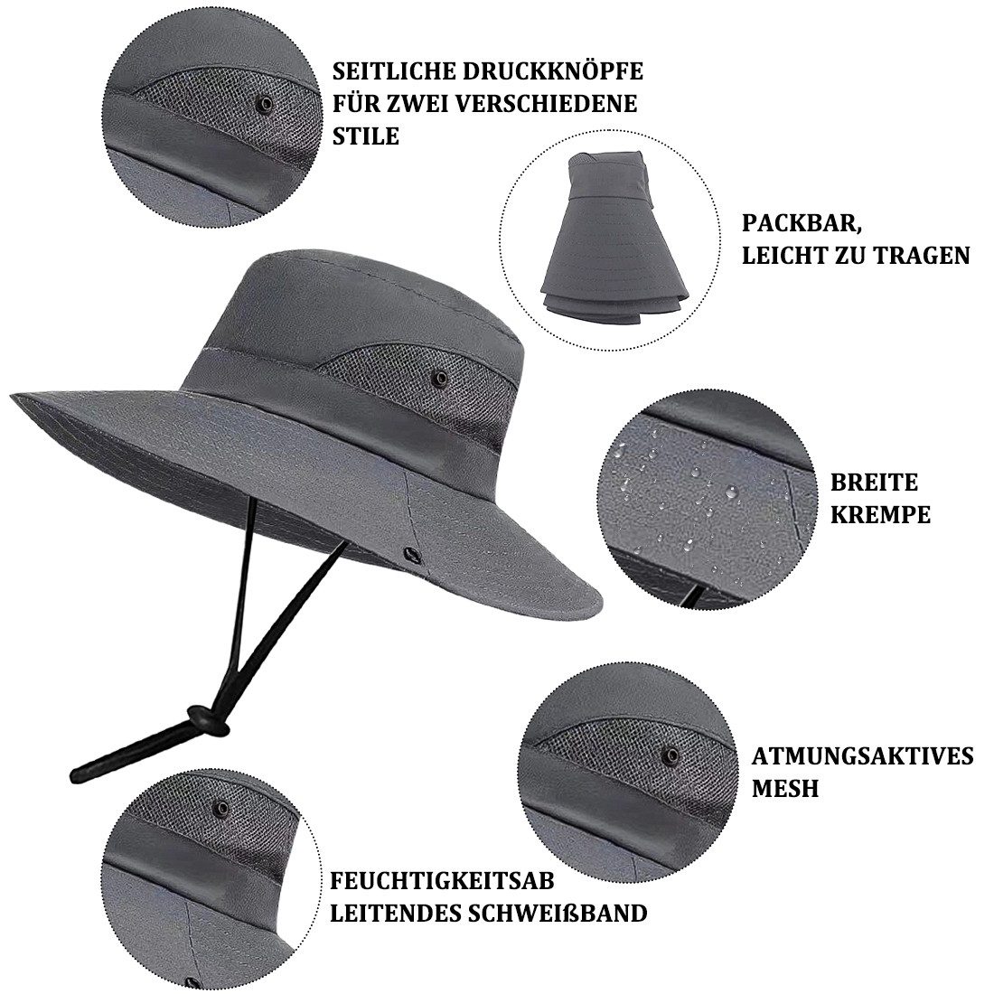 ZEUOPQ Sonnenhut Sonnenhut Faltbarer Sonnenhut UV günstig online kaufen