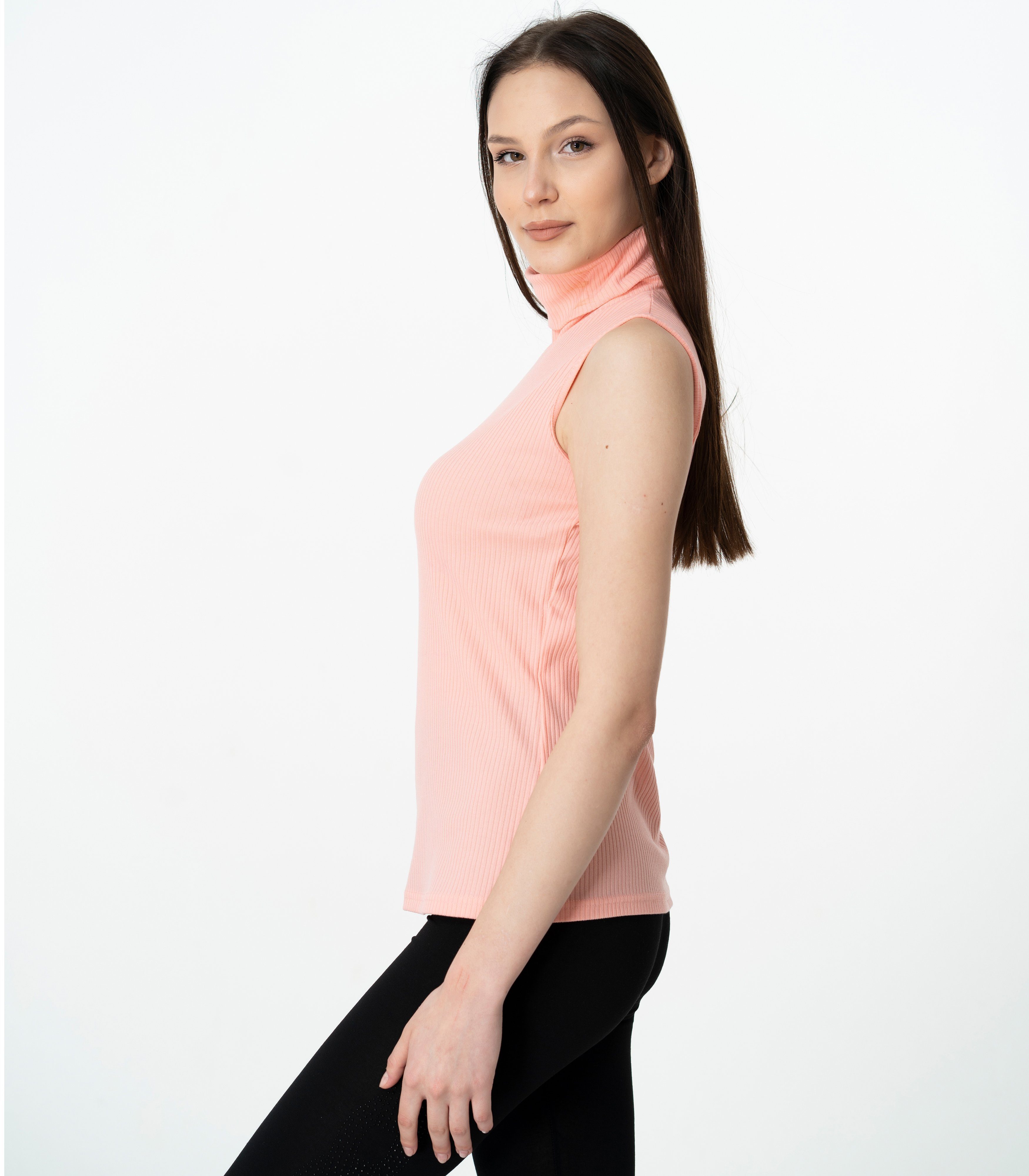 Mellice Rollkragenshirt Damen Ärmellos Shirt mit günstig online kaufen
