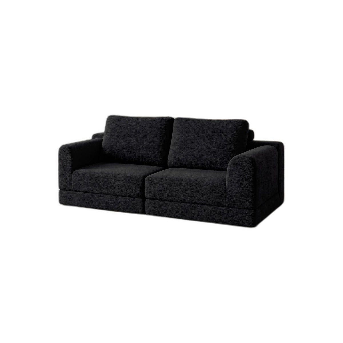 SIKAINI Schlafsofa Schlafsofa aus Flannelette in Schwarz, 1 Teile