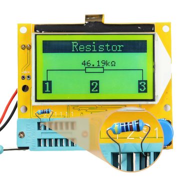 Retoo Multimeter LCR-T4 Transistor Tester Diode Triode Kapazität ESR Meter MOS, (Set, LCR-T4 Arduino RLC-Transistor-Testmessgerät, Benutzerhandbuch), Kondensator: 25 pf – 100000 uf, Induktivität: 0,01 mH bis 20 H
