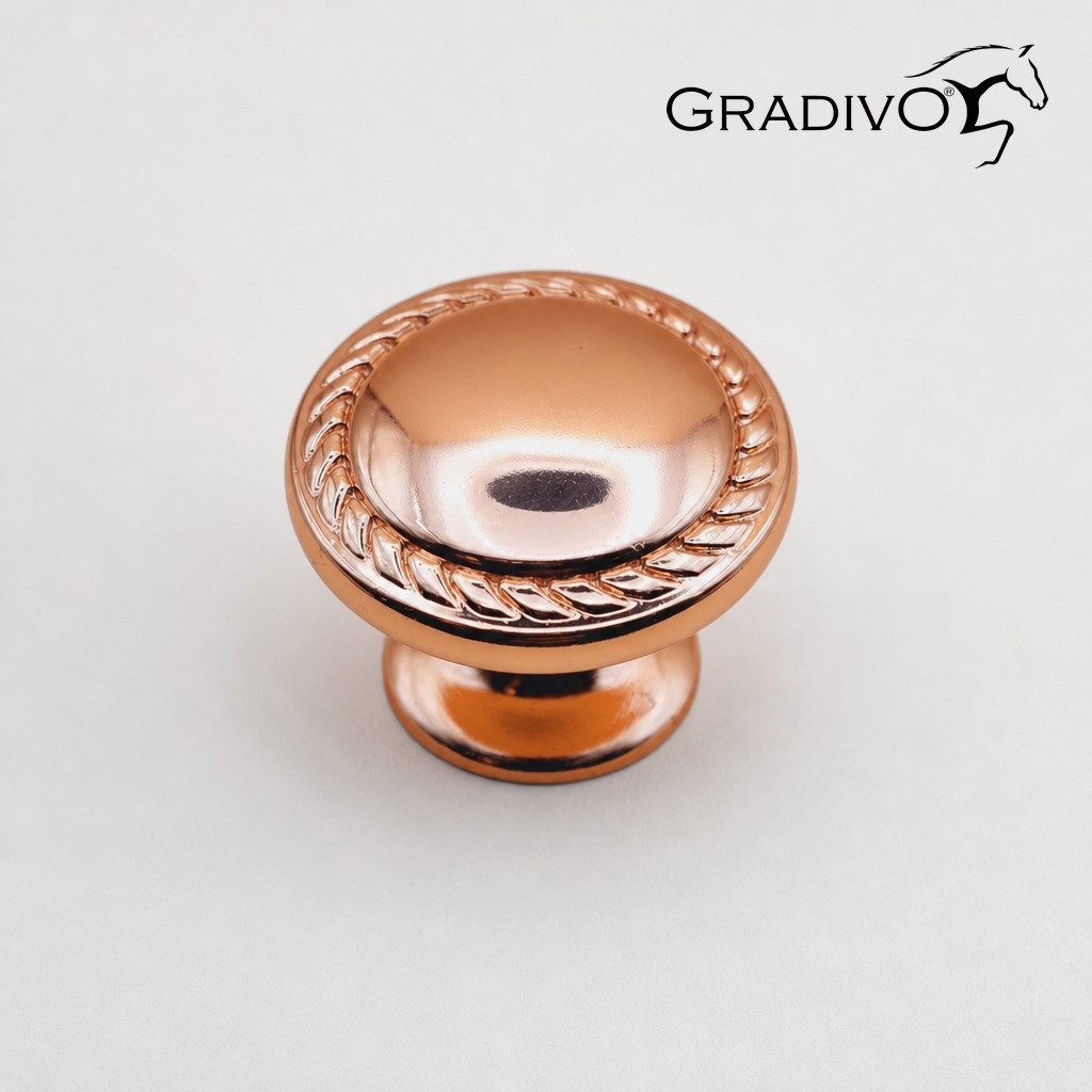 Gradivo Möbelgriff Schrankknopf Schubladenknopf 215 - Rosegold