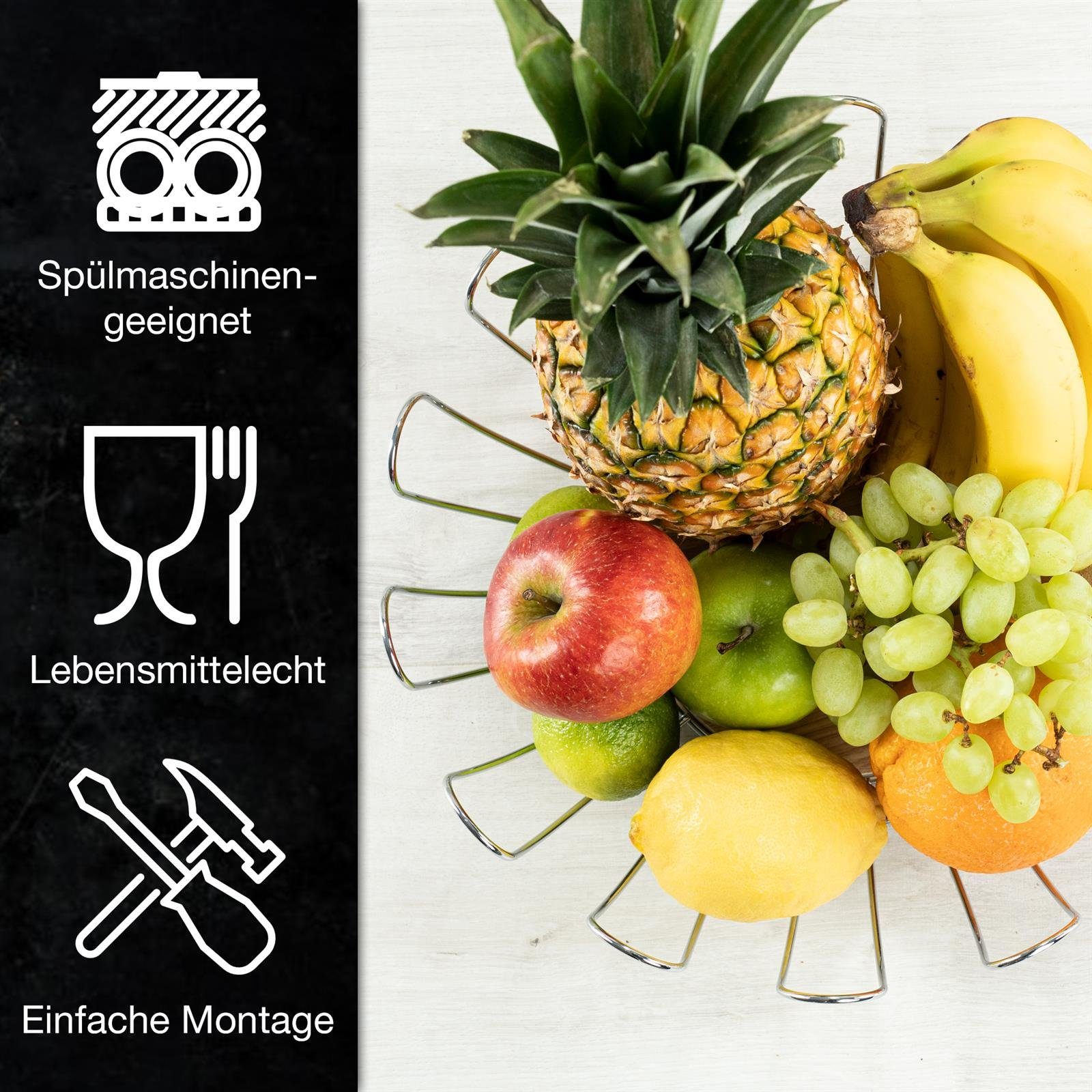 Moritz & Moritz Obstschale Moritz & Moritz Obstkorb Rund Bögen silber