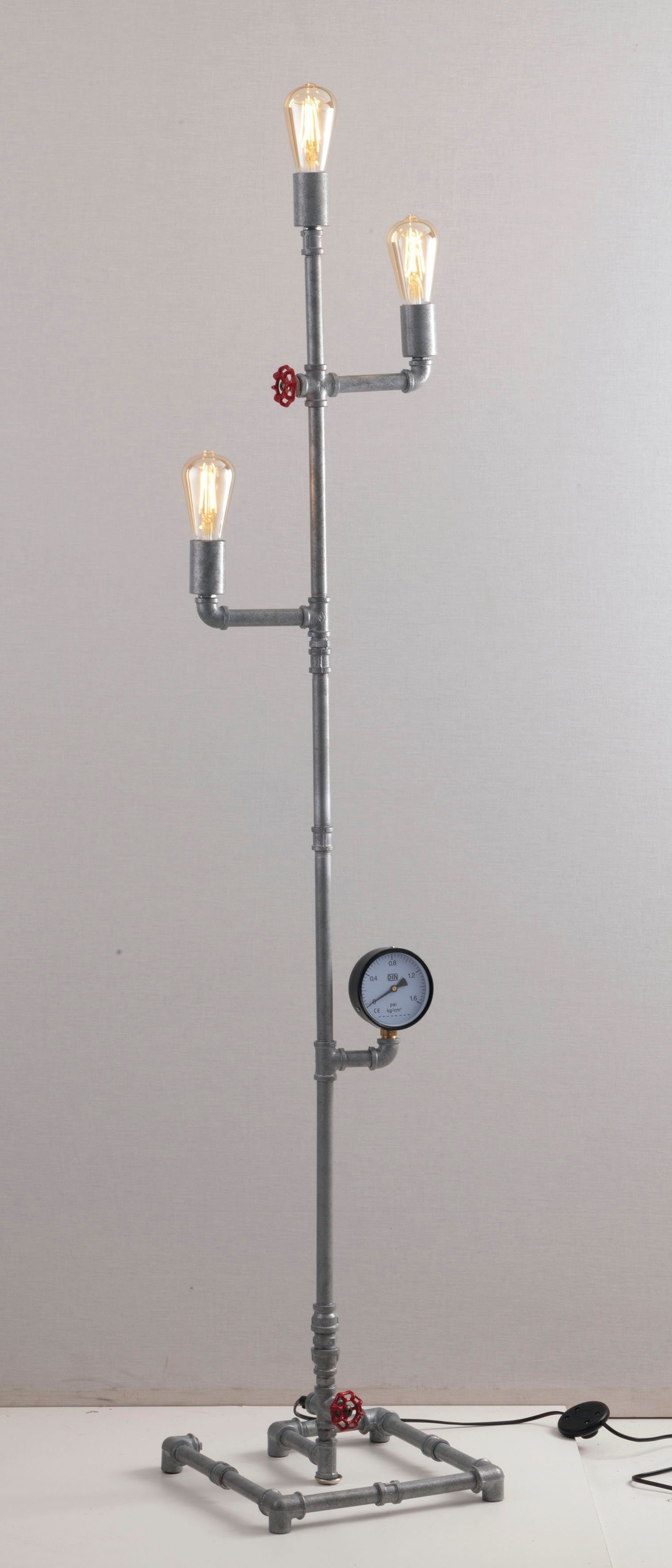 LUCE Design Stehlampe Amarcord, ohne Leuchtmittel, rostiger-Metall-Effekt