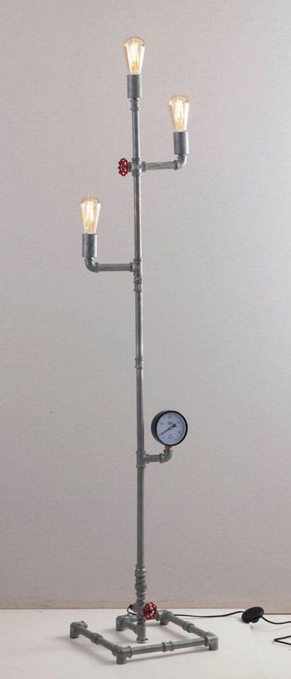 LUCE Design Stehlampe Amarcord, ohne Leuchtmittel, rostiger-Metall-Effekt