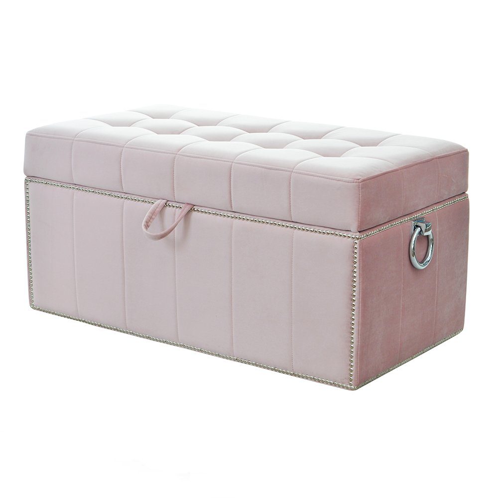 (Fußhocker), man Sitzpouf Europe Made in Hocker JVmoebel Rosa Hocker Moderner Fußhocker Sitzhocker