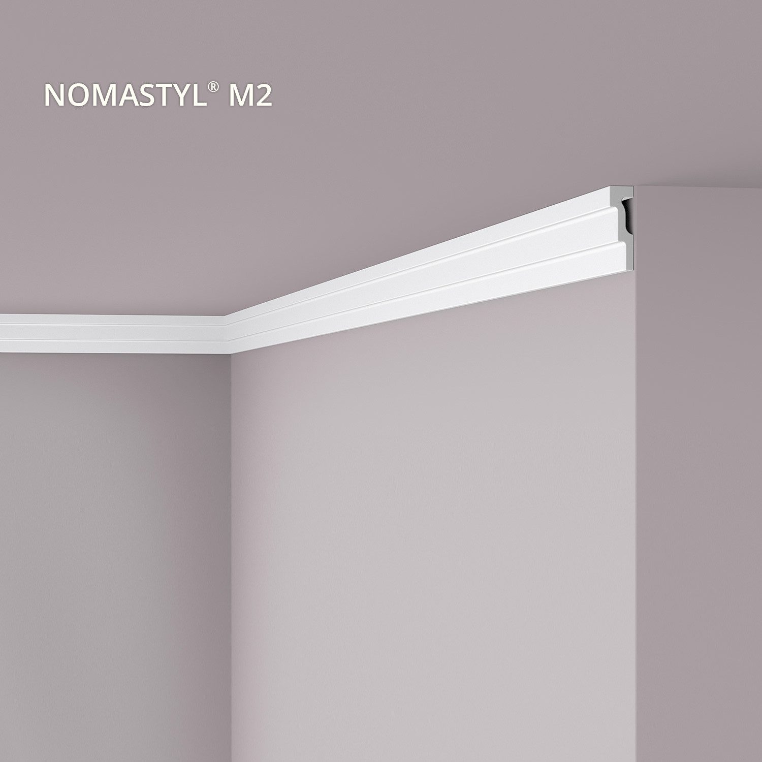NOËL & MARQUET by nmc Deckenleiste NMC M2 NOMASTYL Eckleiste Zierleiste Stuckleiste 2 m, kleben, Extrudiertes Polystyrol (LDPS), 1-St., 1 x Stuckleiste, Eckleiste Zierleiste Stuckleiste 2 m