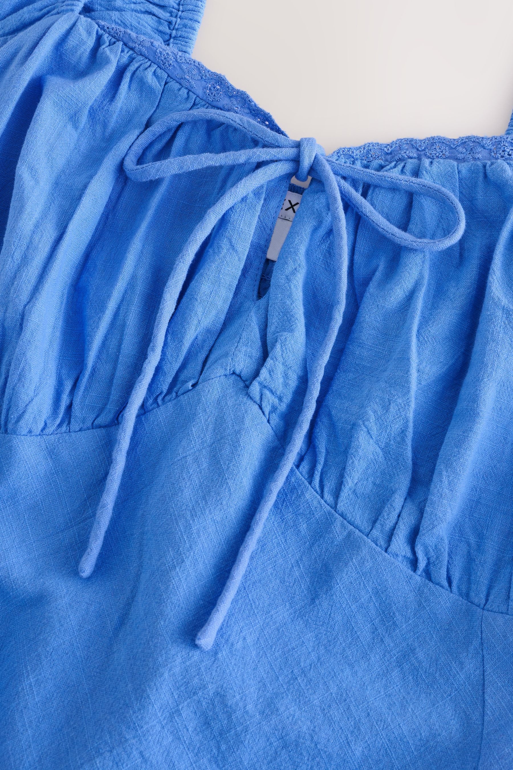 Next Midikleid Midikleid mit Puffärmeln aus günstig online kaufen