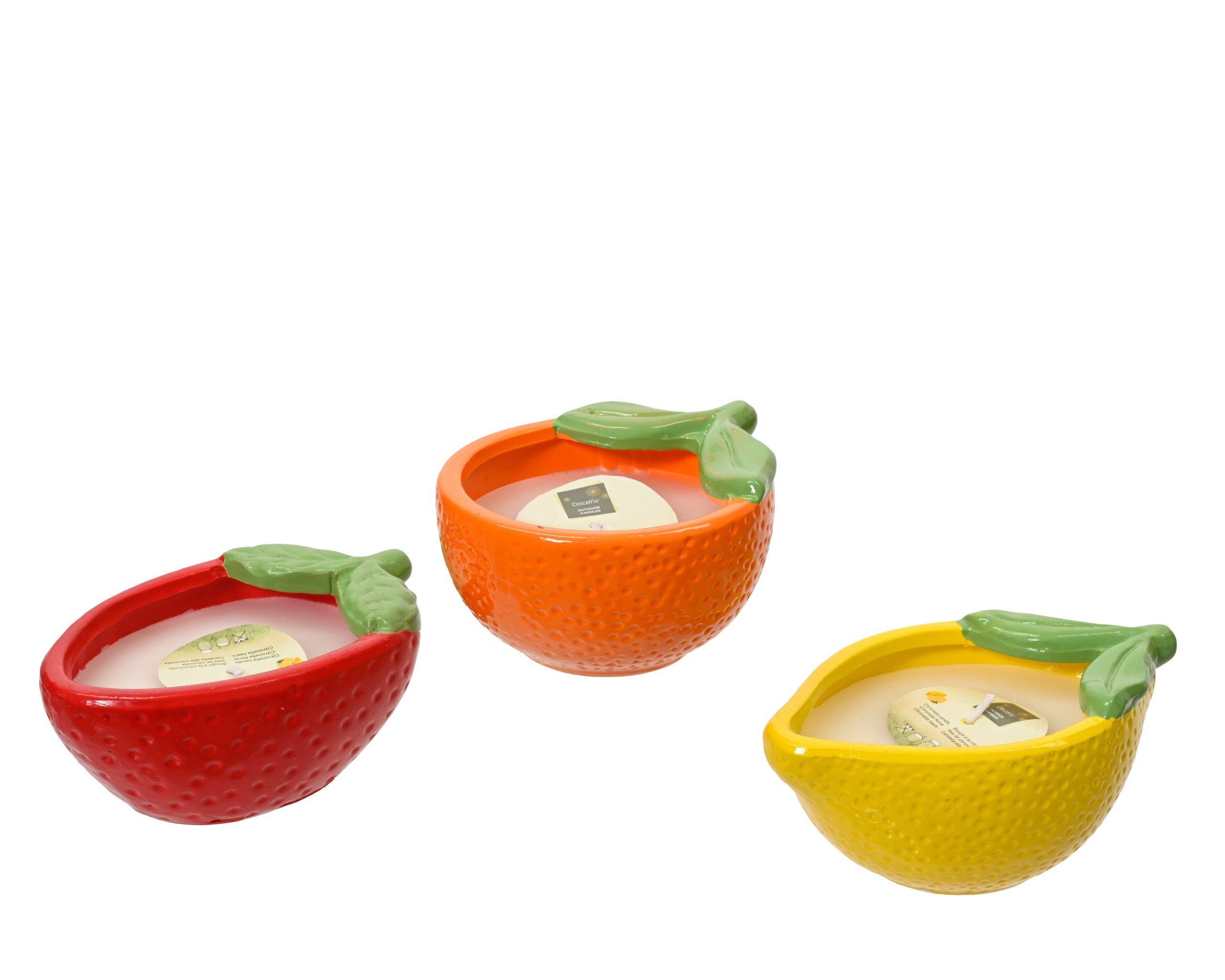 Decoris season decorations Teelicht, Citronella Kerze 5,5cm Outdoor Duftkerze 1 Stück sortiert