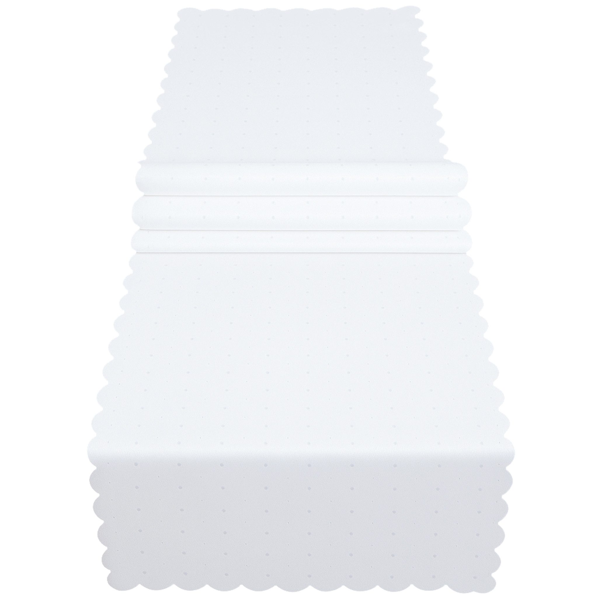 matches21 HOME & HOBBY Tischdecke Tischläufer 40 x 150 cm in Weiß für Essti günstig online kaufen