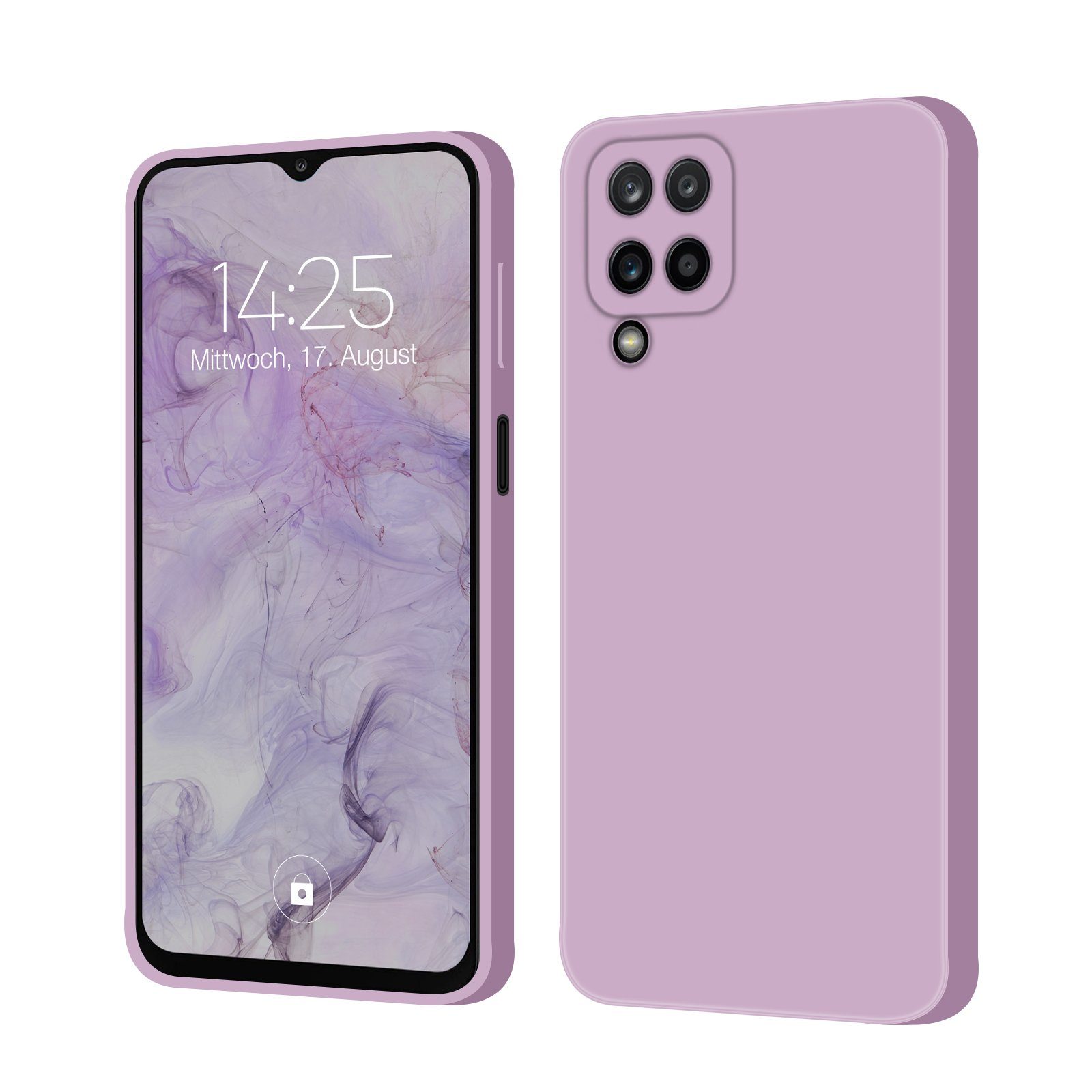 Tec-Expert Handyhülle SoftGrip Cover Hülle für Samsung Galaxy A12 5G, Handy Case Bumper integrierter Kameraschutz flexibel