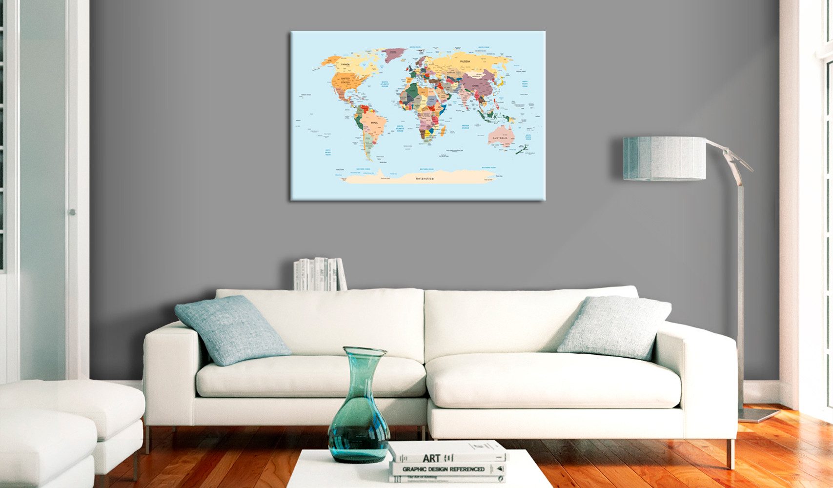Artgeist Pinnwand Travel with Me [Cork Map]