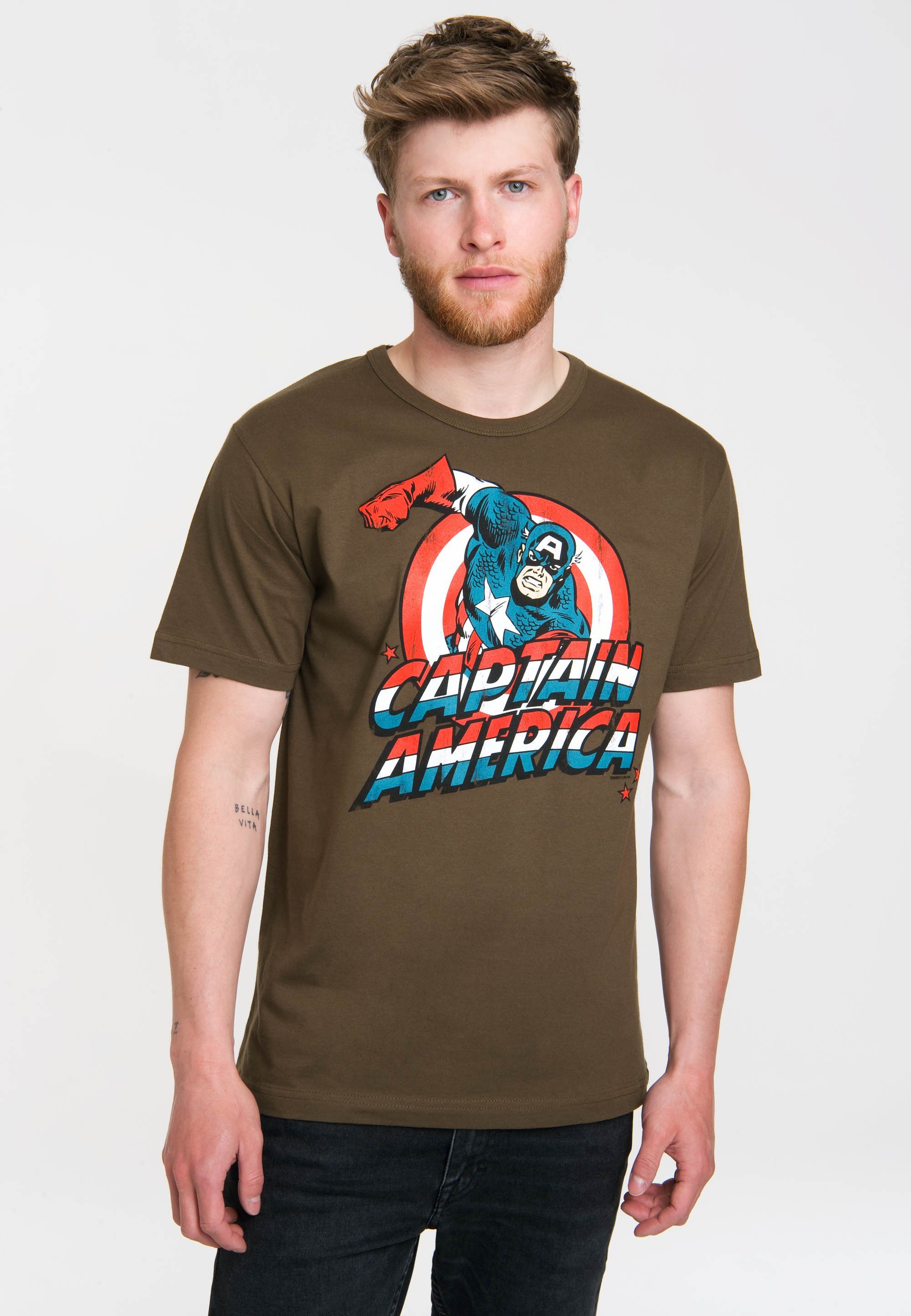 LOGOSHIRT T-Shirt Marvel Comics mit lizenzierten Originaldesign
