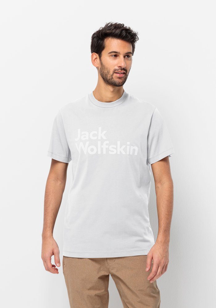Jack Wolfskin T-Shirt ESSENTIAL LOGO T M white