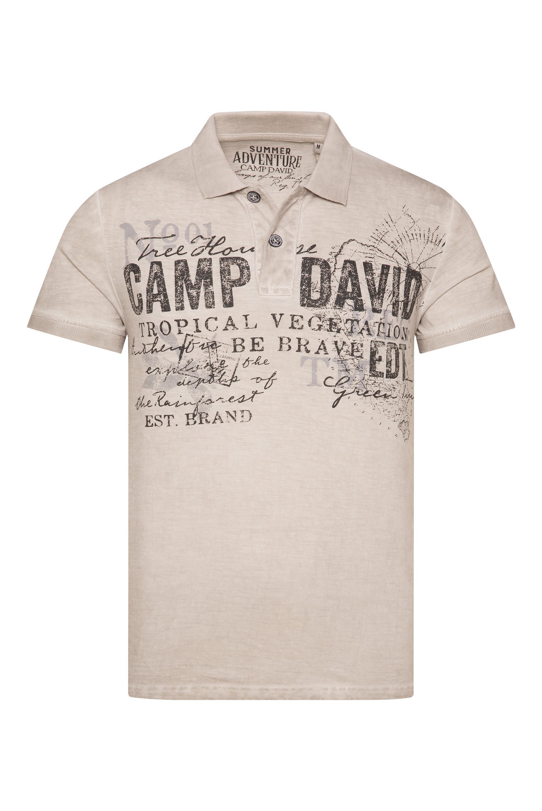 CAMP DAVID Poloshirt aus Baumwolle günstig online kaufen