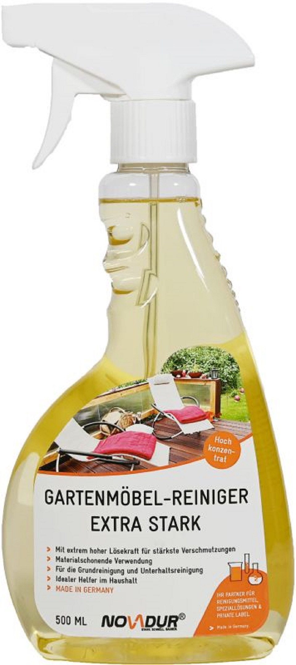Novadur Novadur Gartenmöbelreiniger Extra Stark 500ml Sprühflasche Kunststoffreiniger