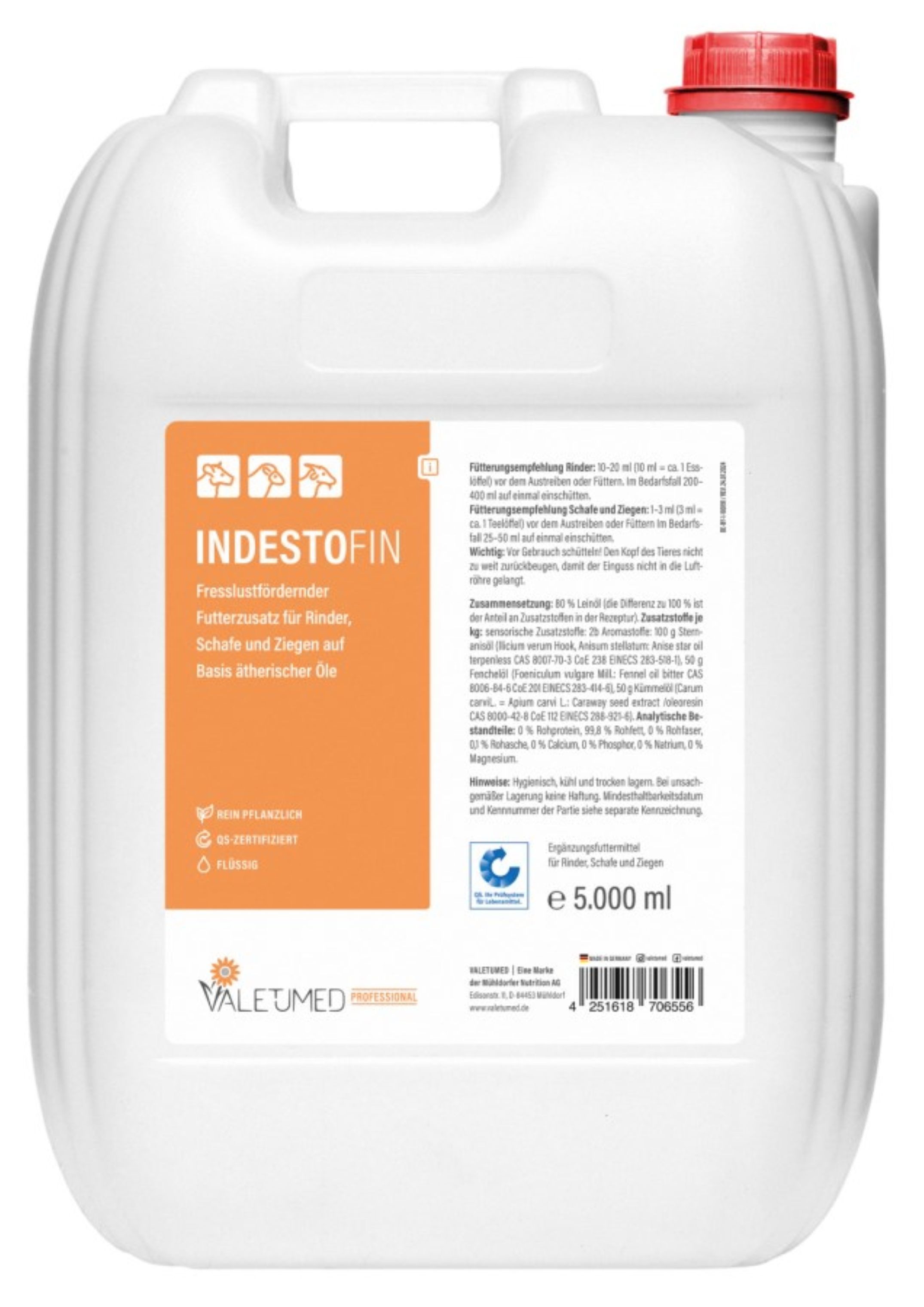 Kerbl Tierpräparate Kerbl Verdauungsöl Indestofin Pro, 5 Liter Kanister - 151224