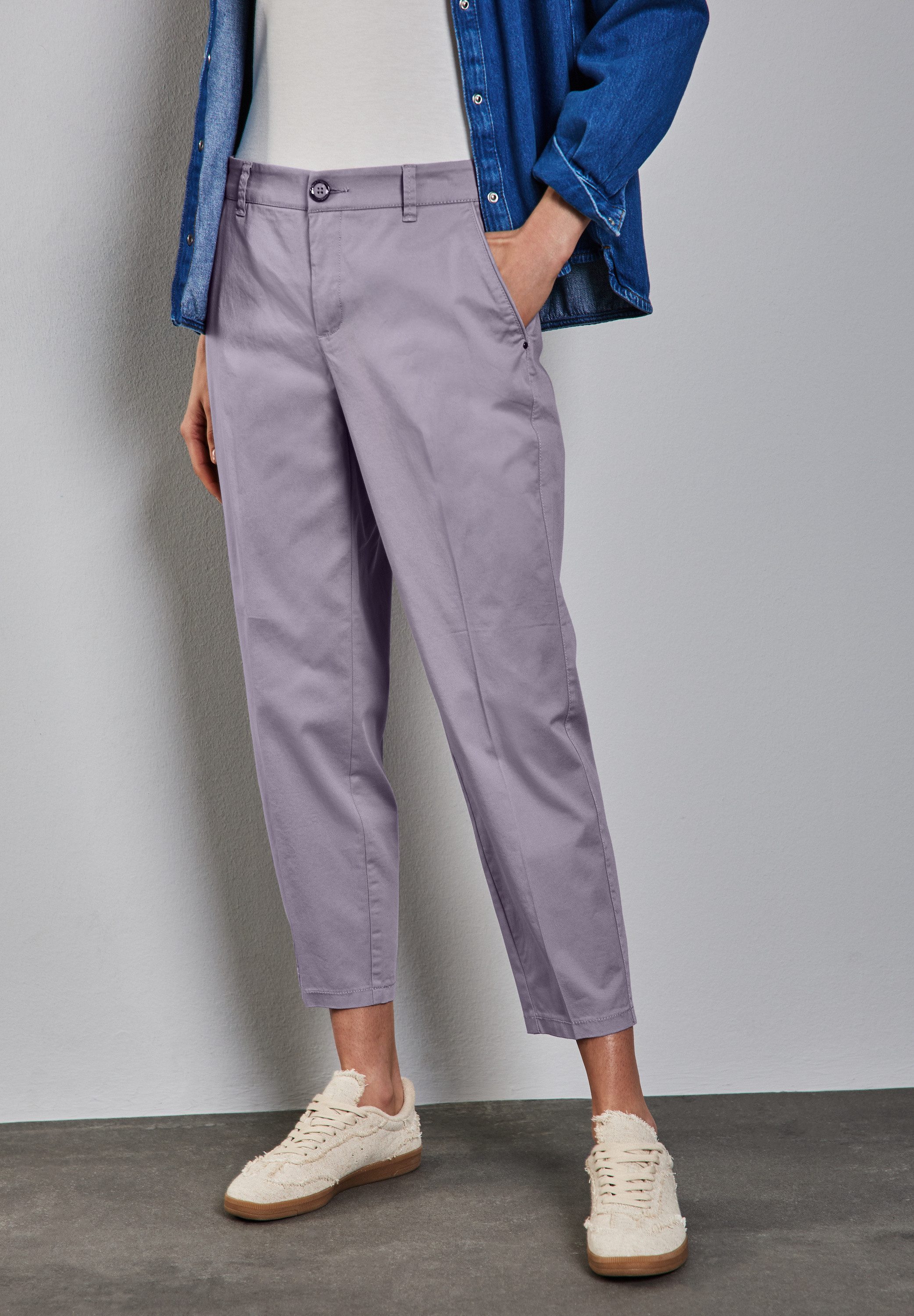 STREET ONE Stoffhose Middle Waist günstig online kaufen