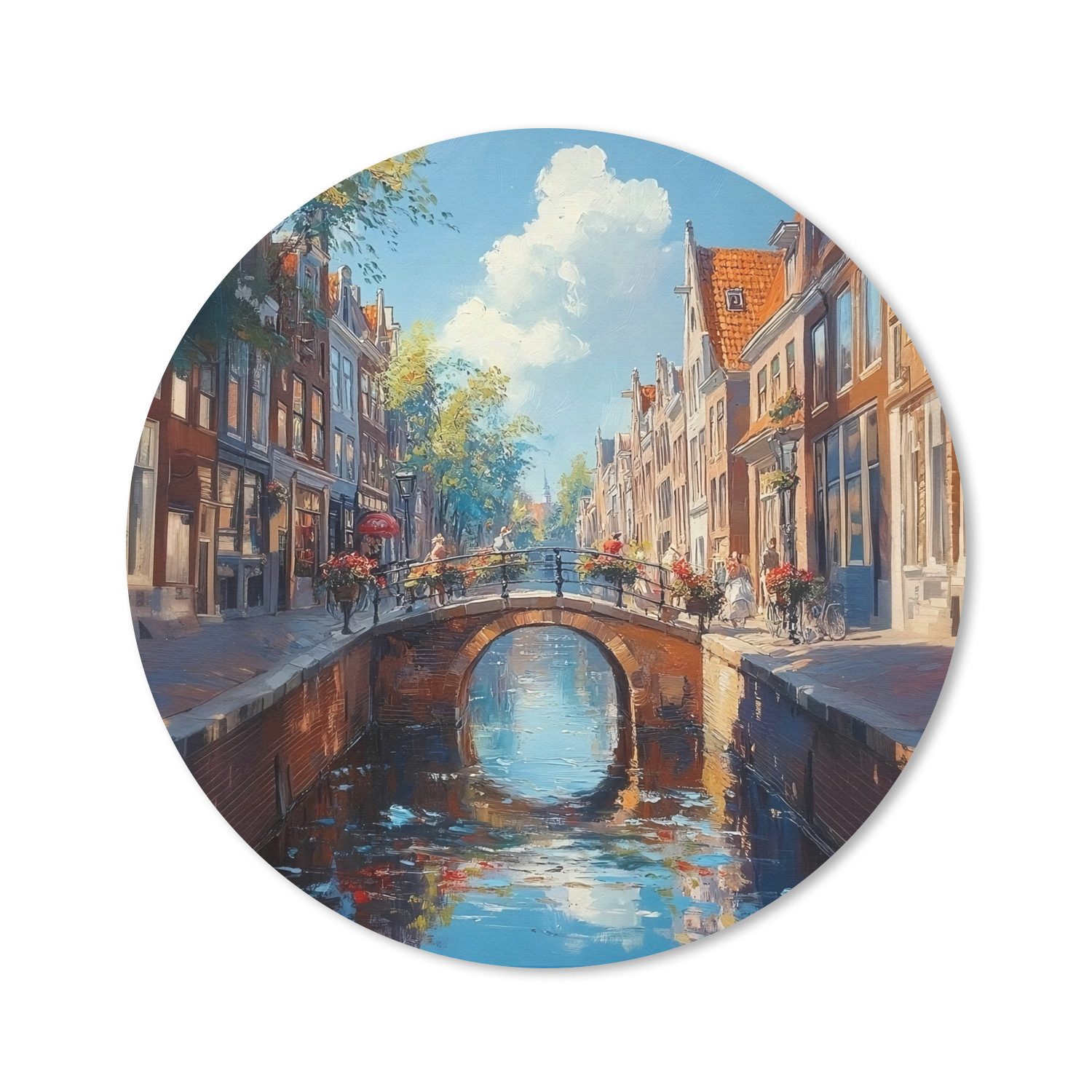 Brücke - Kanal - Häuser