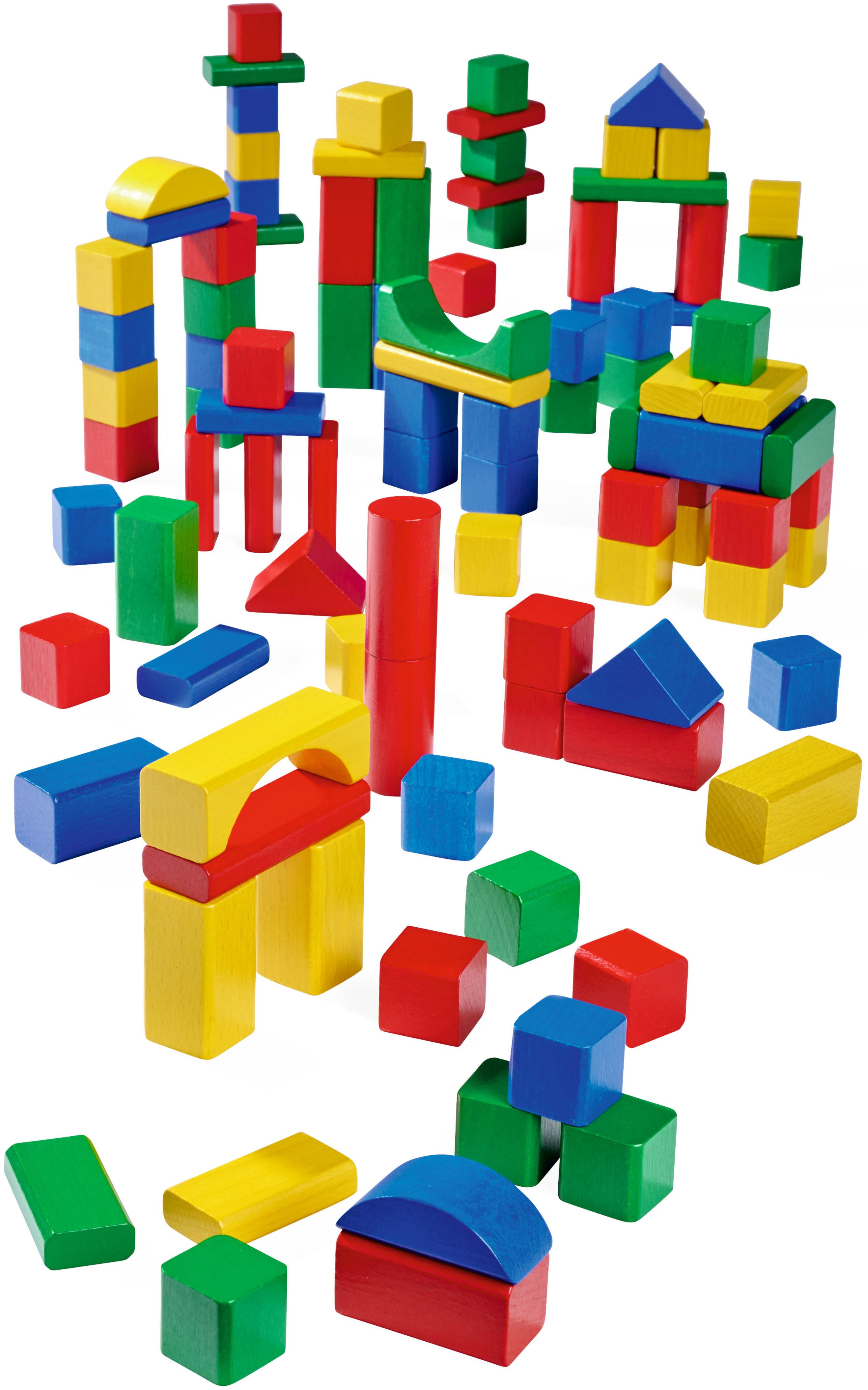 Eichhorn 100 Bunte Holzbausteine Spielbausteine, Made in Germany