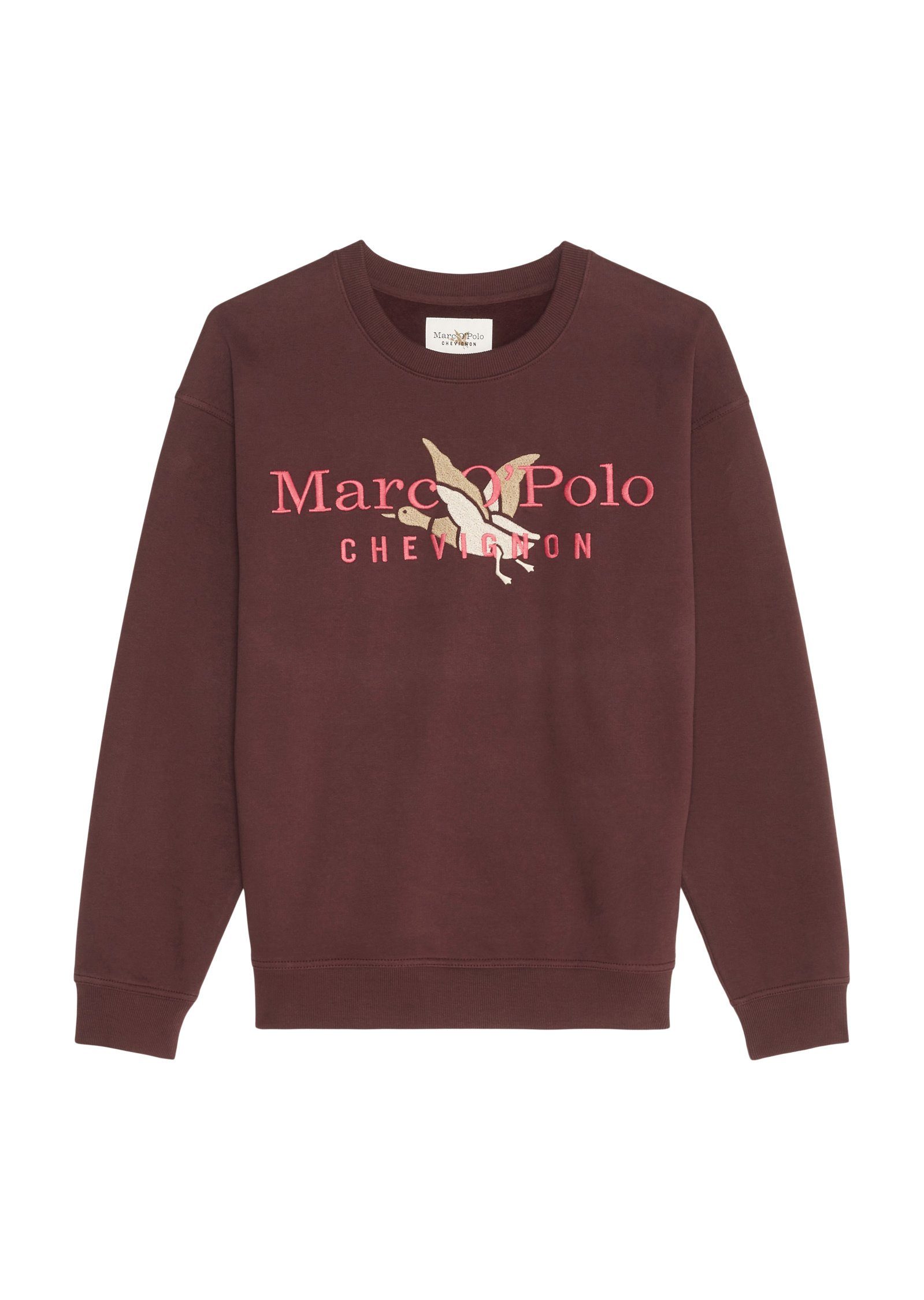 aus Sweatshirt Marc Bio-Baumwolle O'Polo rot reiner