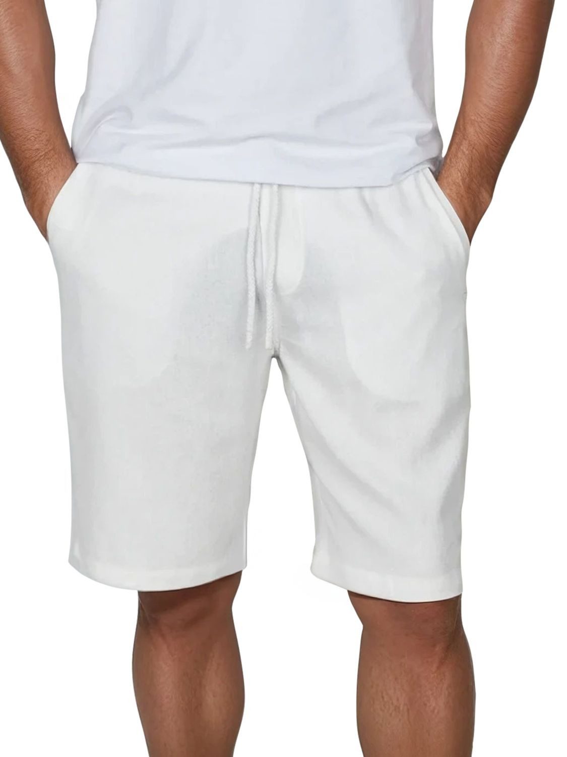 DENIMFY Chinoshorts Herren Shorts DFAlessio Regular Fit Bermudashorts mit Kordelzug