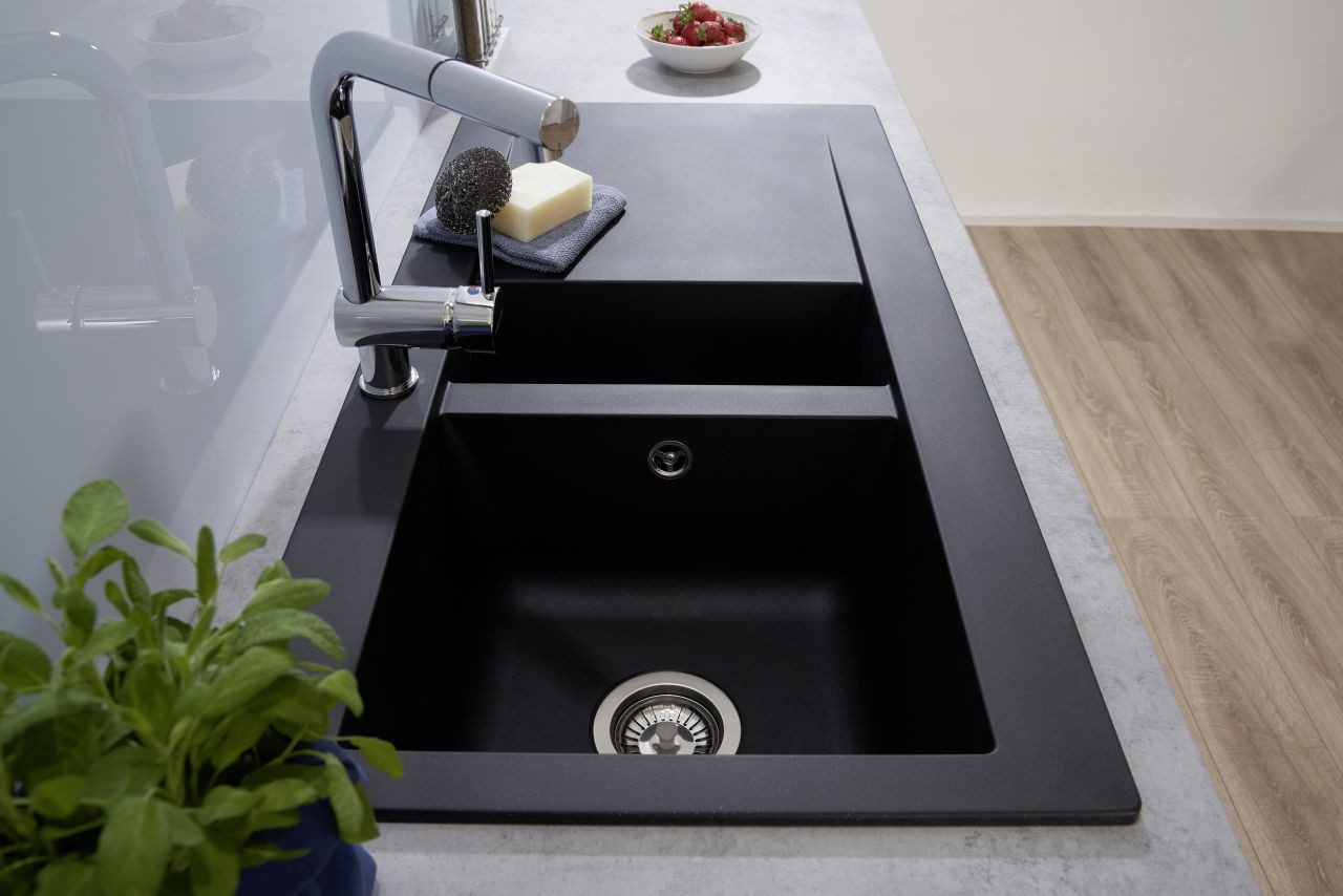 RESPEKTA Einbauspüle respekta Mineralite Einbauspüle 1,5 Becken Denver günstig online kaufen