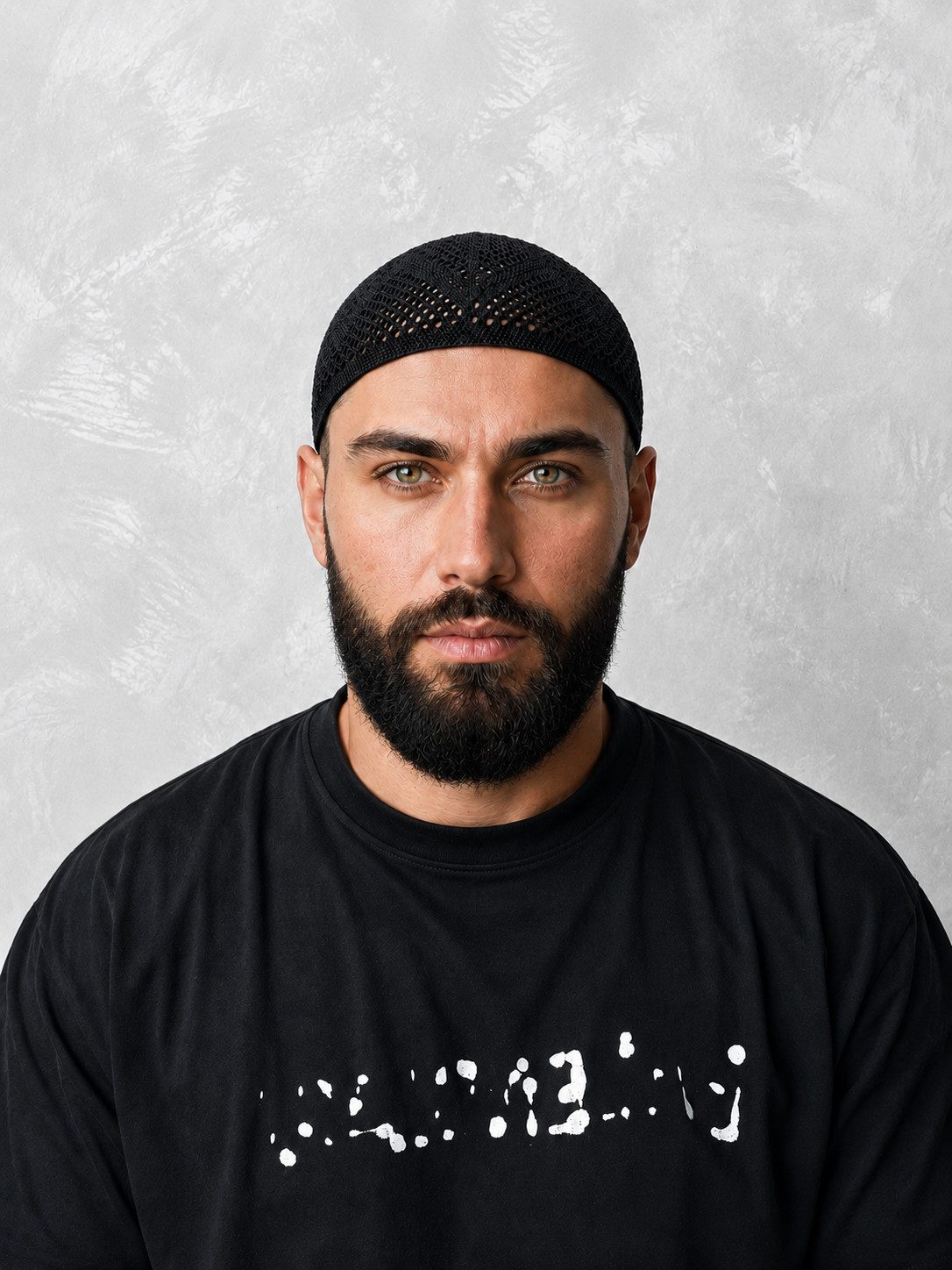 Aymasal Strickmütze Gebetsmütze Beyzade für Herren, elastisch Passt sich der Kopfform an; Gummizug am unteren Ende; leichtes Gewicht