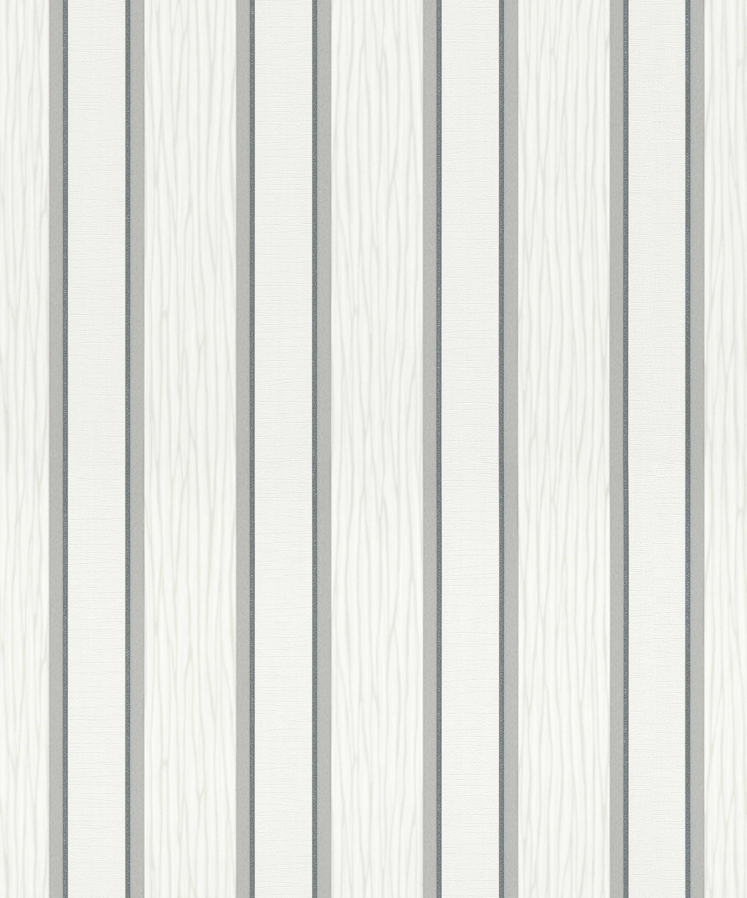 Erismann Vliestapete Spotlight, 10,05 x 0,53m Streifen/Wellen grau