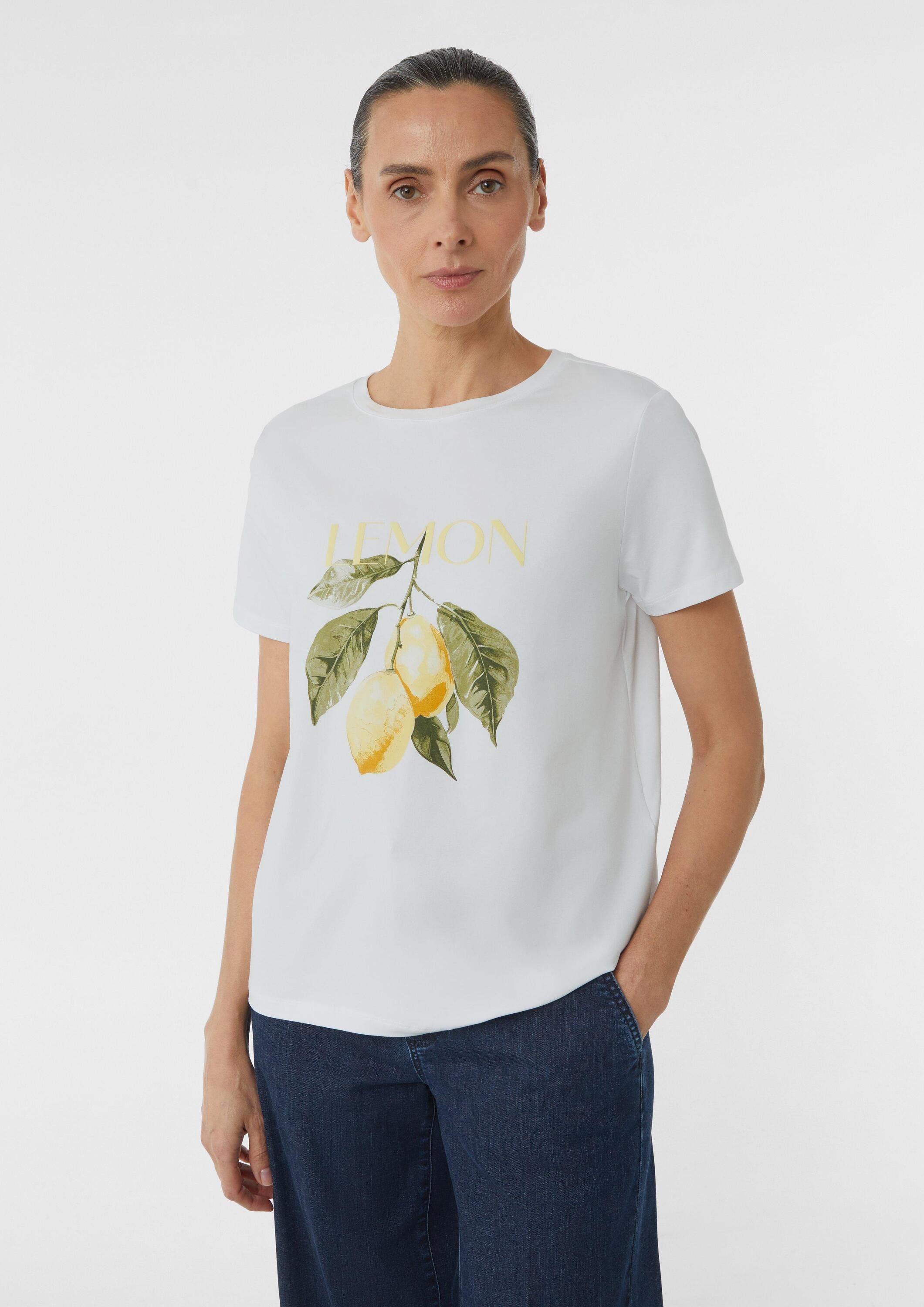 comma Kurzarmshirt T-Shirt T-Shirt mit Print günstig online kaufen