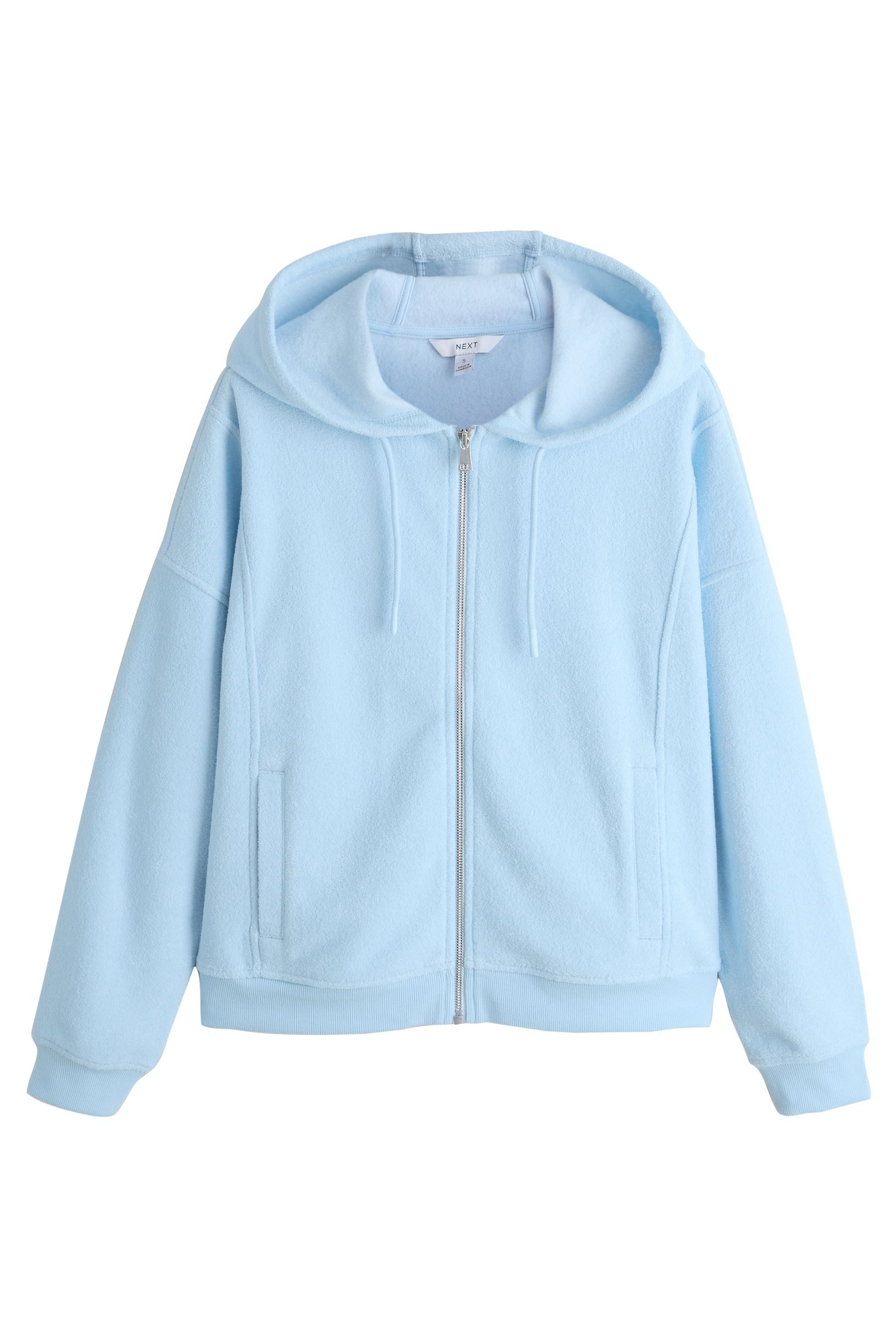 Next Kapuzenpullover Frottee-Hoodie mit durchgehendem Reißverschluss (1-tlg)