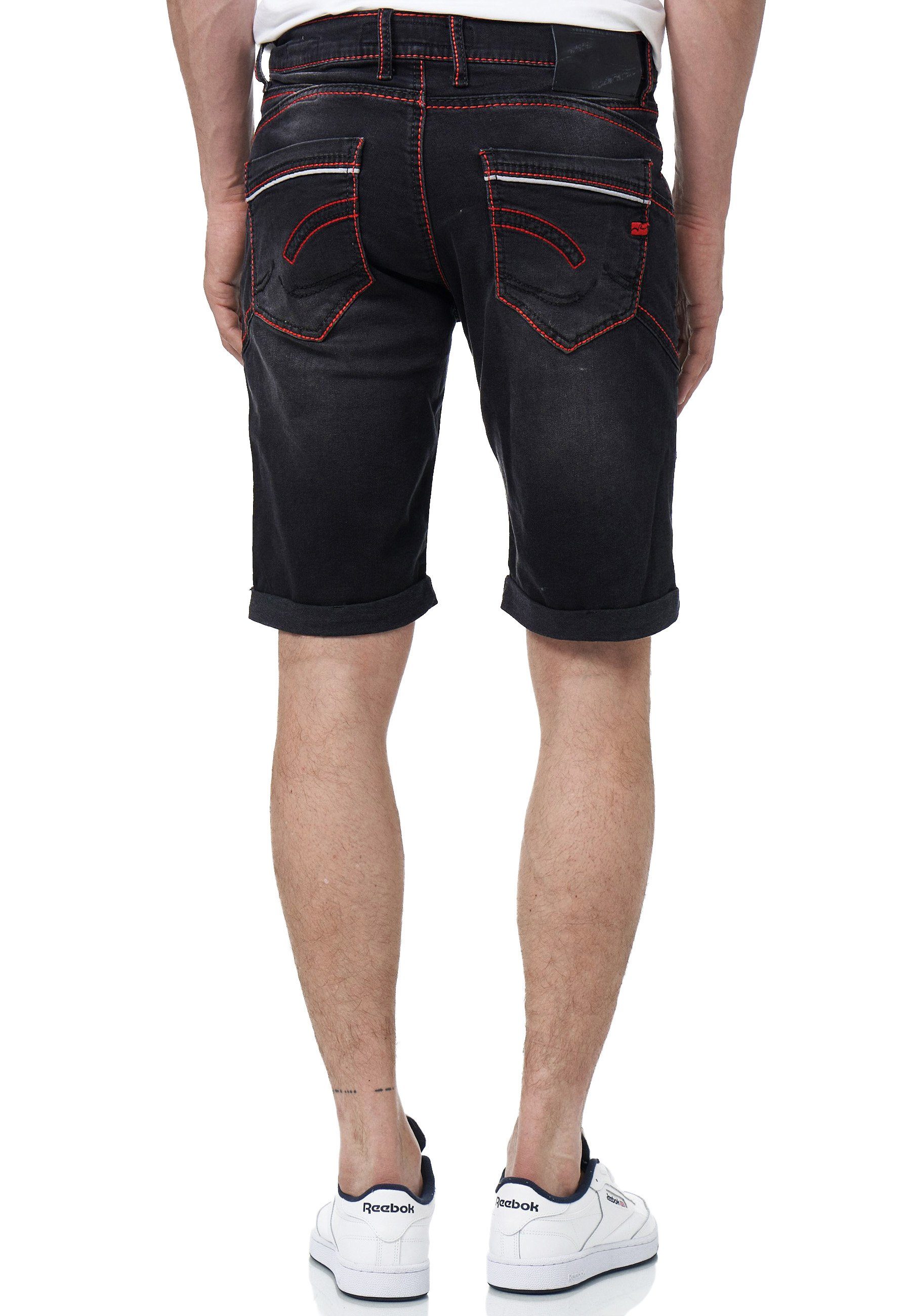 tollem Rusty Ruben Shorts in Neal schwarz Jeans-Look