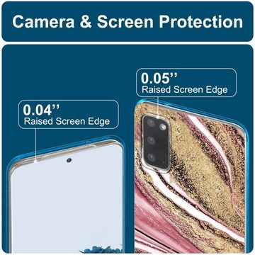 CoolGadget Handyhülle Marmor Slim Case für Samsung Galaxy S20 6,2 Zoll, Hülle Dünne Silikon Schutzhülle für Samsung S20 Hülle