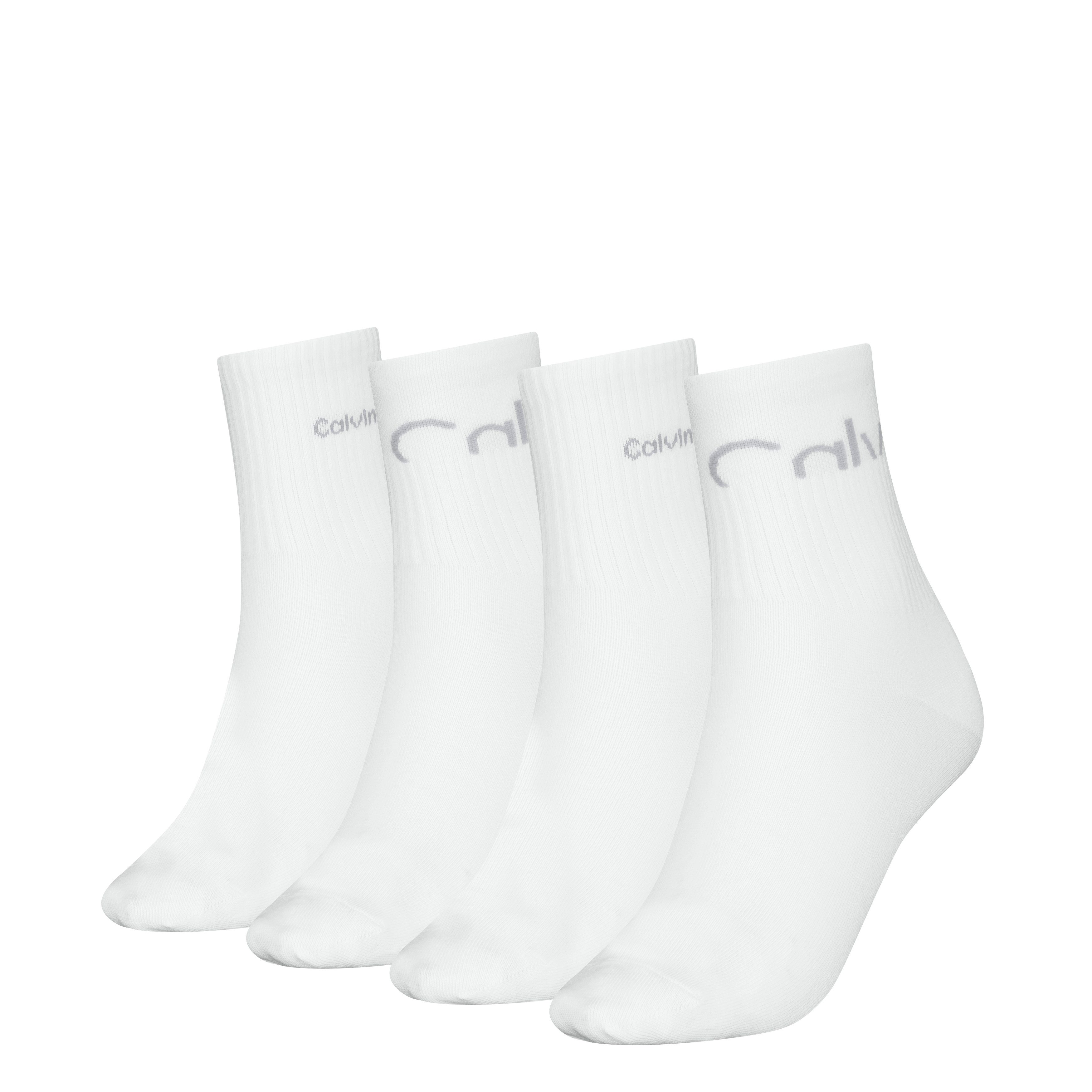 Calvin Klein Jeans Socken CKJ WOMEN SHORT SOCK 4P CUT LOGO ECOM (4er Pack) günstig online kaufen