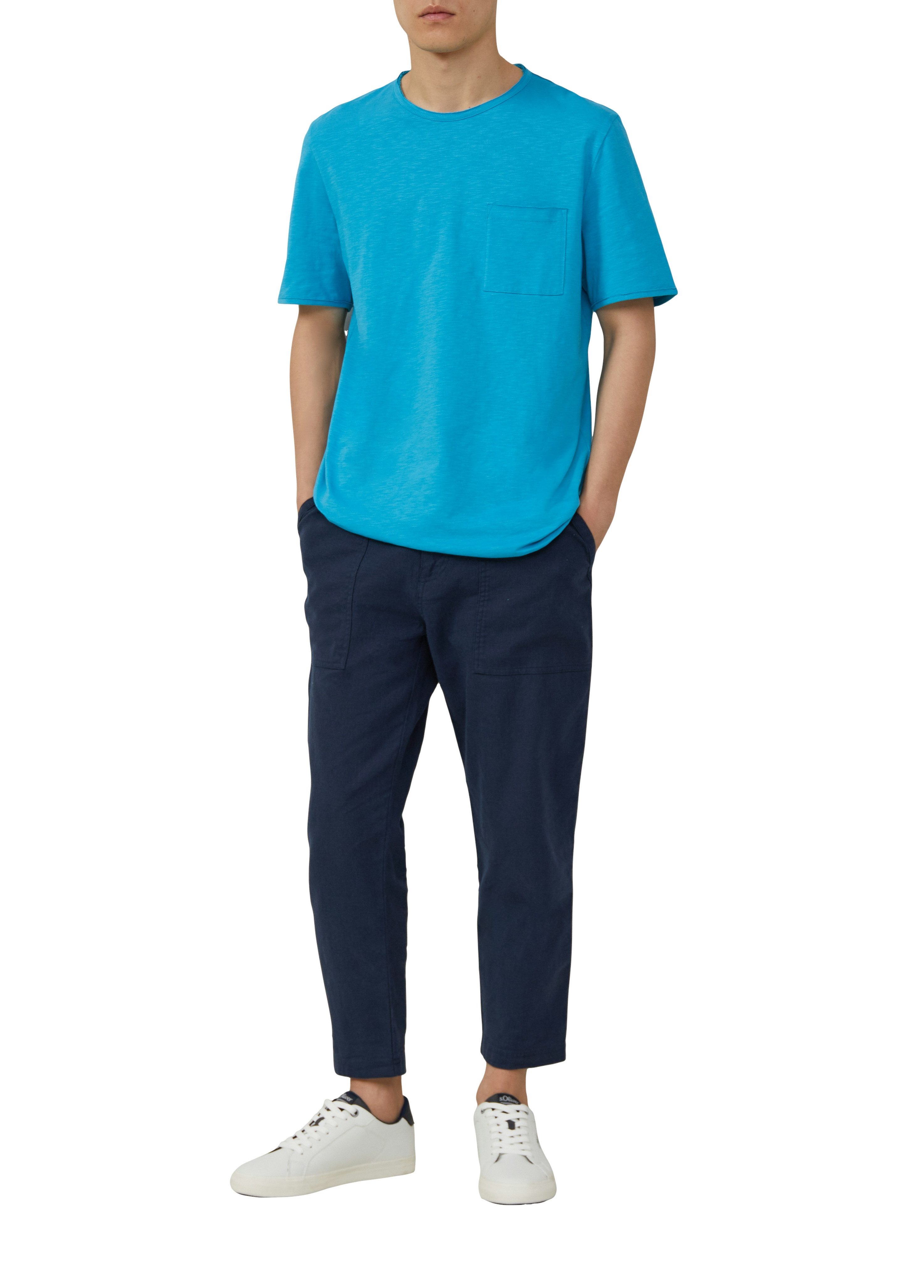 s.Oliver T-Shirt mit offenen Kanten günstig online kaufen