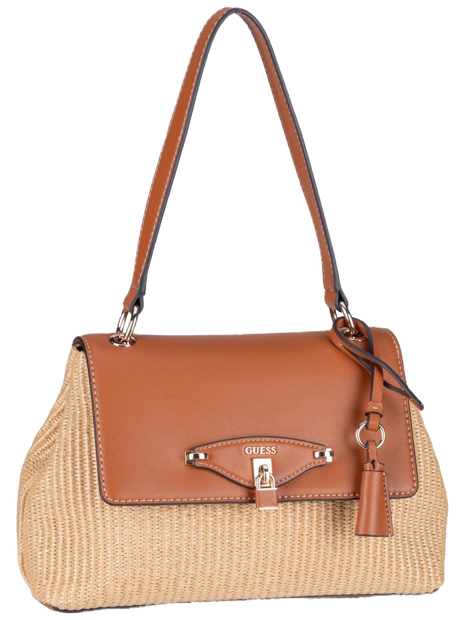 Guess Schultertasche Maggie Straw Flap