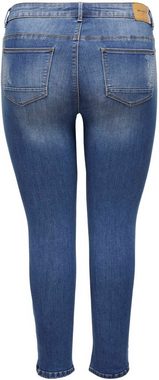 ONLY CARMAKOMA Skinny-fit-Jeans CARKARLA REG SK ANKLE ZIP JNS mit Reißverschluss am Beinabschluss