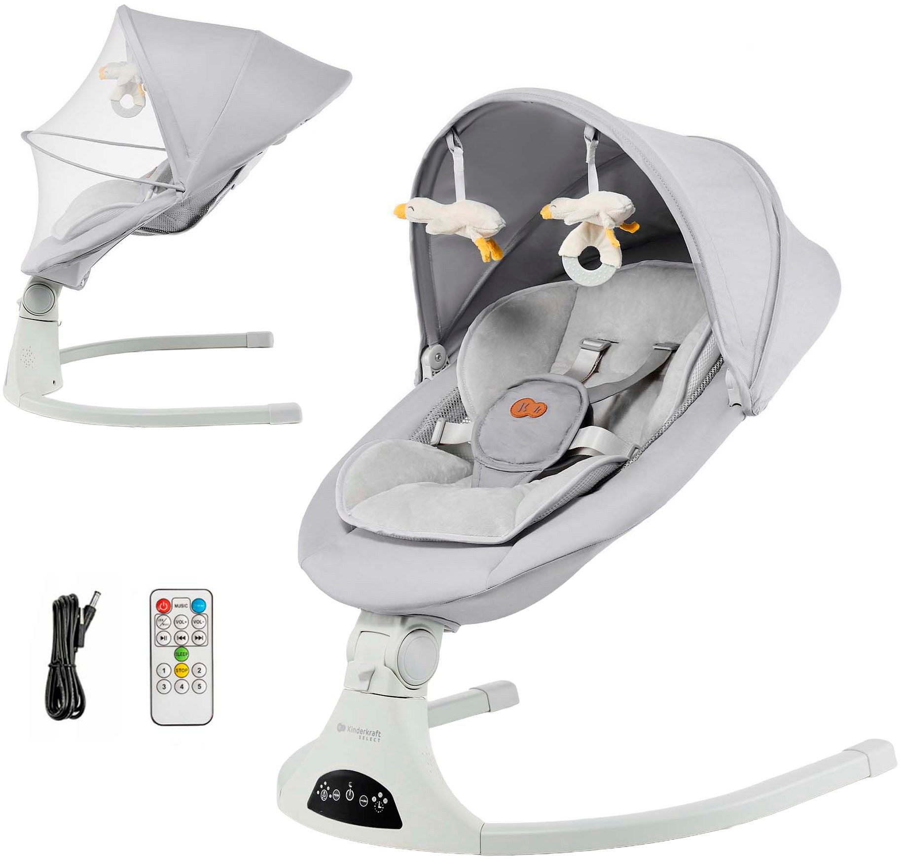 Kinderkraft Babywippe TULSY, mit Soundeffekt