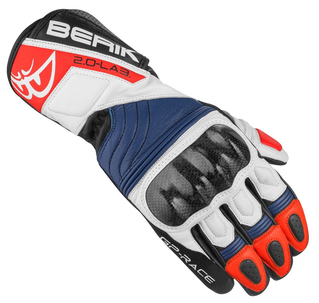 Berik Motorradhandschuhe Zoldar Motorradhandschuhe Black/White/Red/Blue