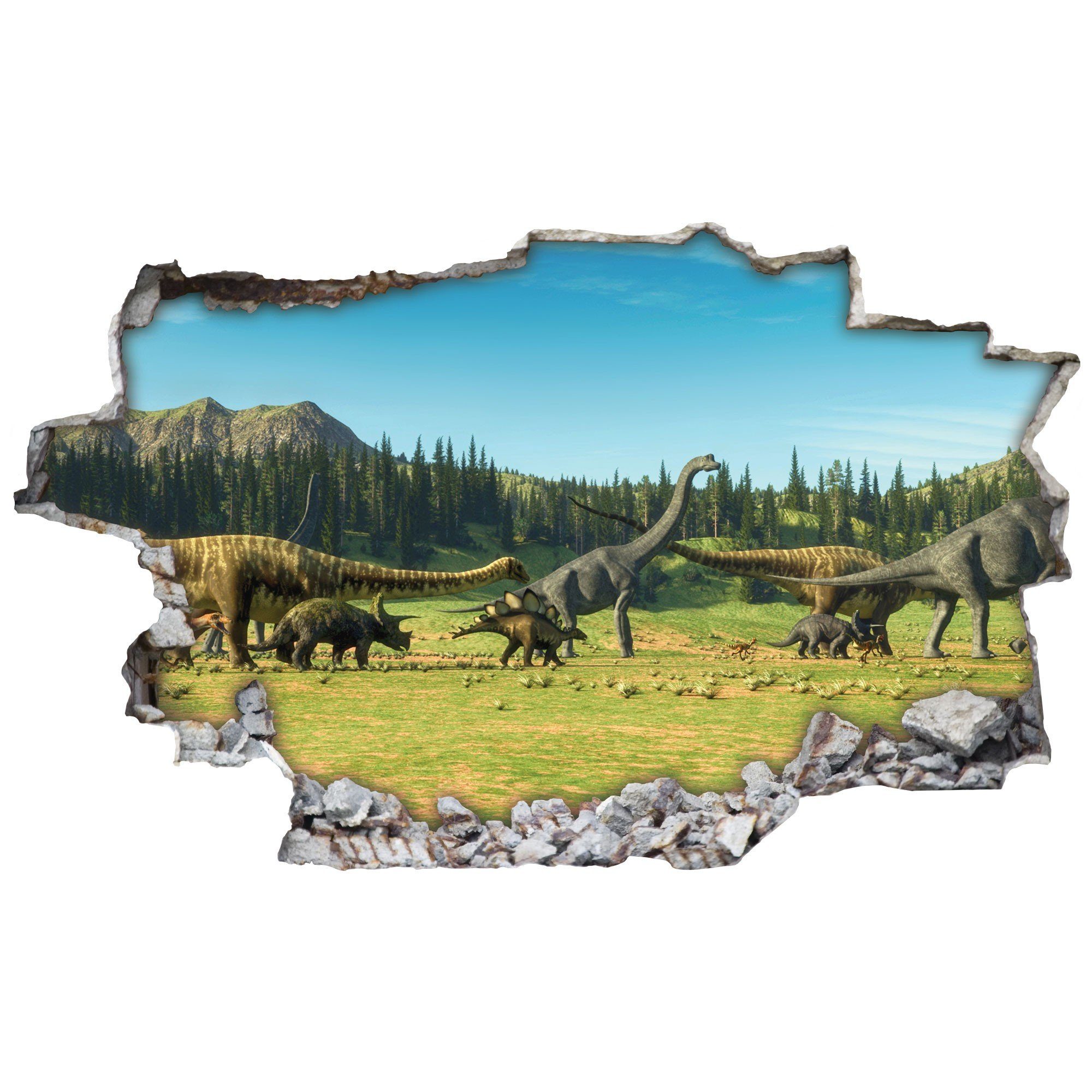 GRAVURZEILE Wandtattoo im Dinosaurier & T-Rex günstig online kaufen