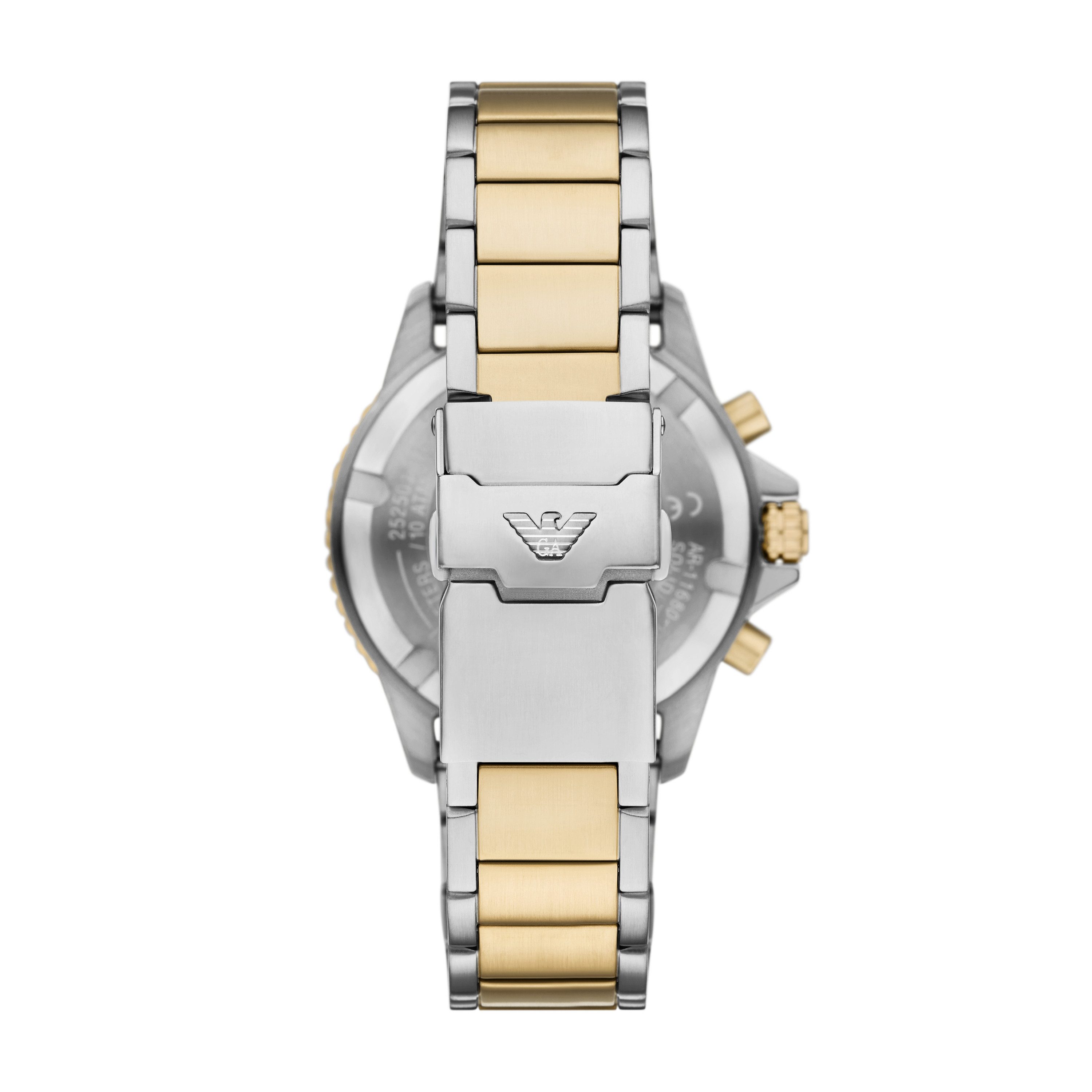 Emporio Armani Chronograph WORLD EXPLORER AR11740, Armbanduhr, Solar, Herrenuhr, Edelstahlarmband, analog, Tag