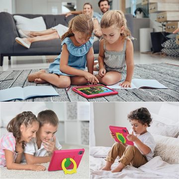 Yicty Quad-Core 1280x800 IPS Touchscreen Tablet (10.1", 64 GB, Android 13, mit Kindersicherung für Kinder mit stoßfestem Gehäuse)