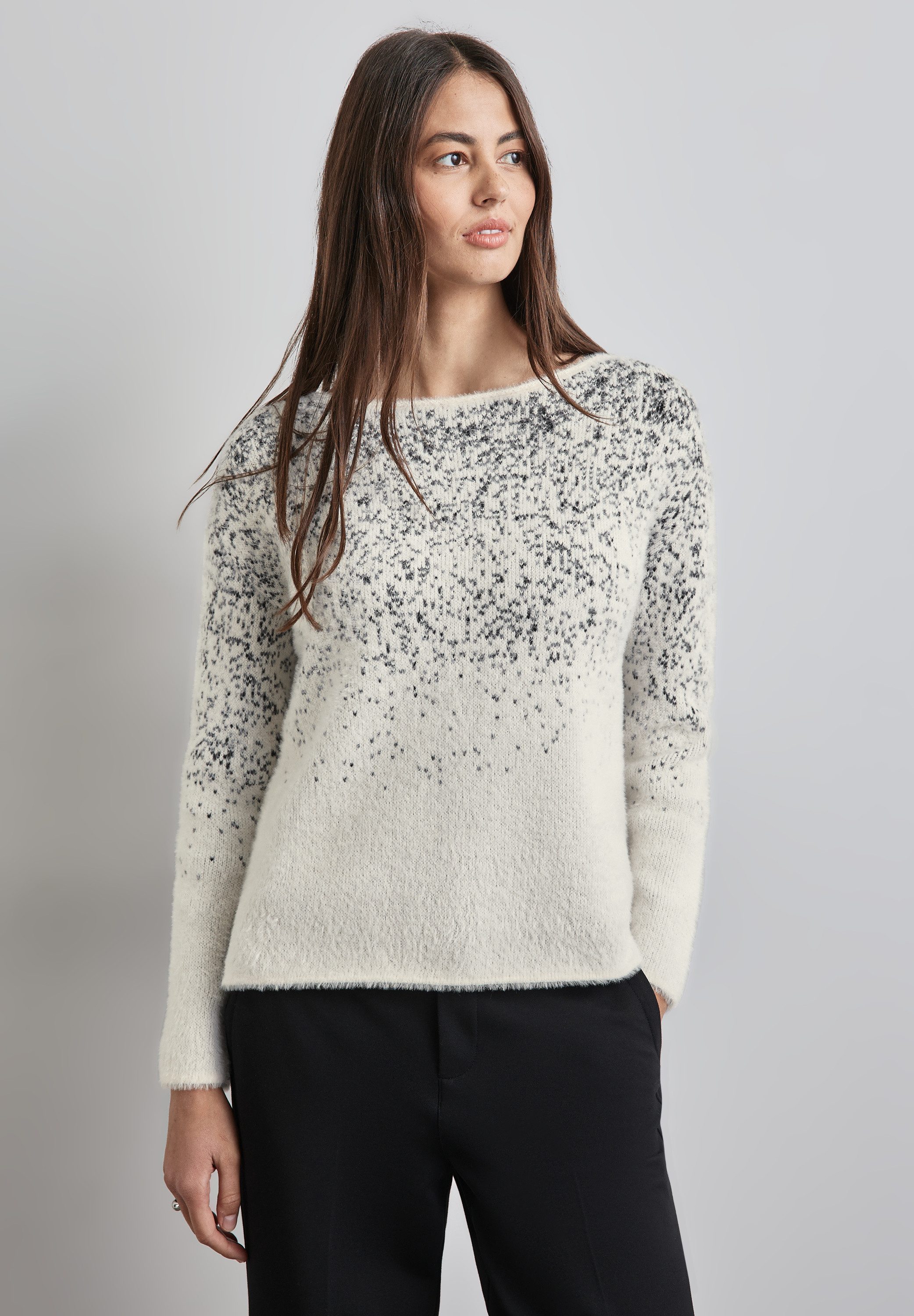 STREET ONE Strickpullover mit U-Boot-Ausschnitt